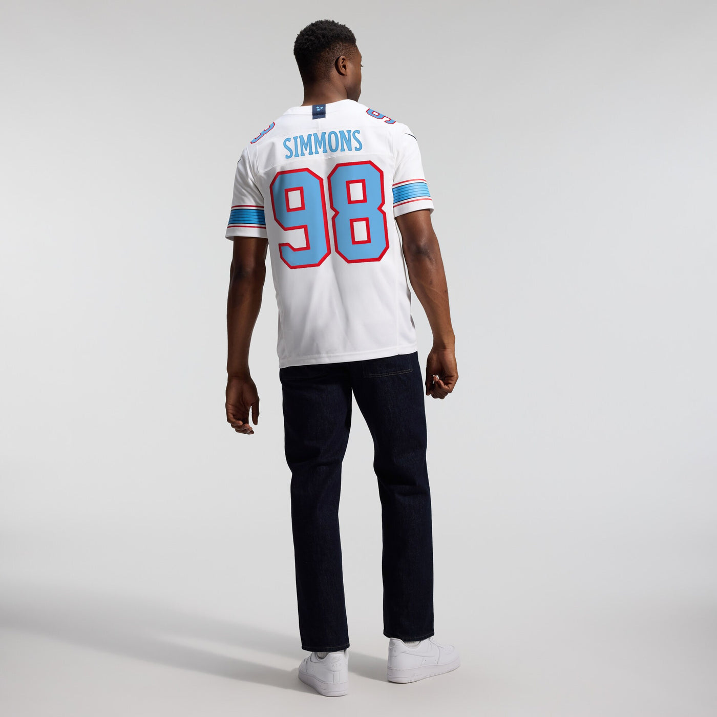 Tennessee Titans Jeffery Simmons Nike White Vapor F.U.S.E. Stitched Limited Jersey