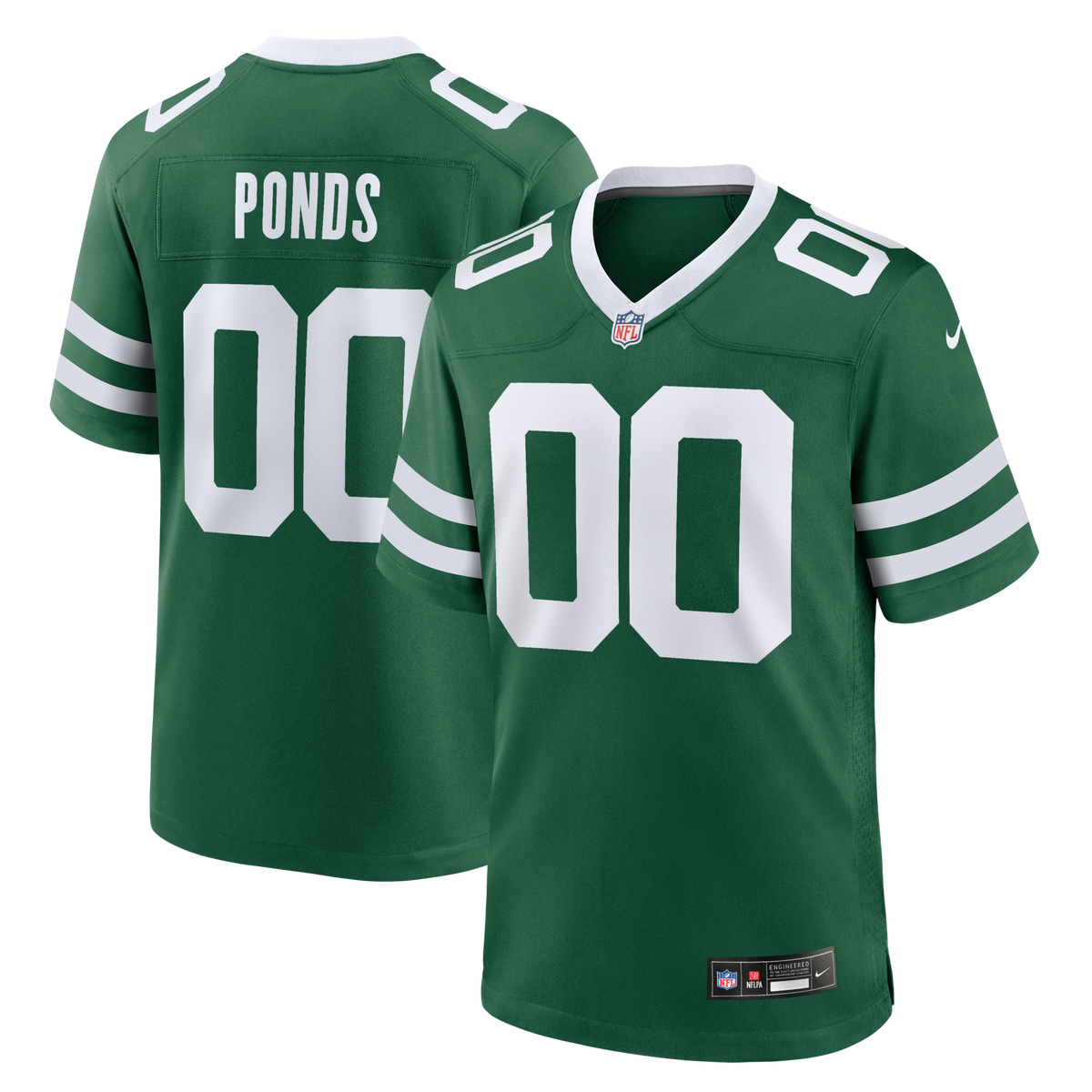 New York Jets D'Angelo Ponds Legacy Green Game Jersey