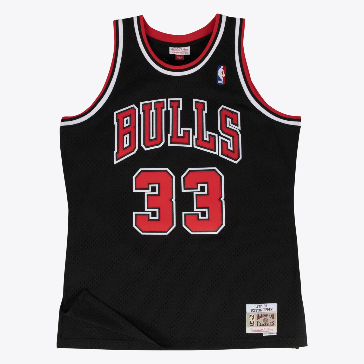 Chicago Bulls Scottie Pippen 1997-98 Hardwood Classics Alternate Swingman Jersey By Mitchell & Ness - Black -