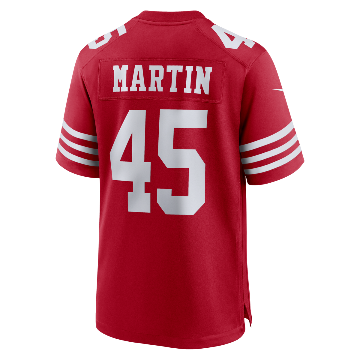 San Francisco 49ers Nick Martin Scarlet Team Game Jersey