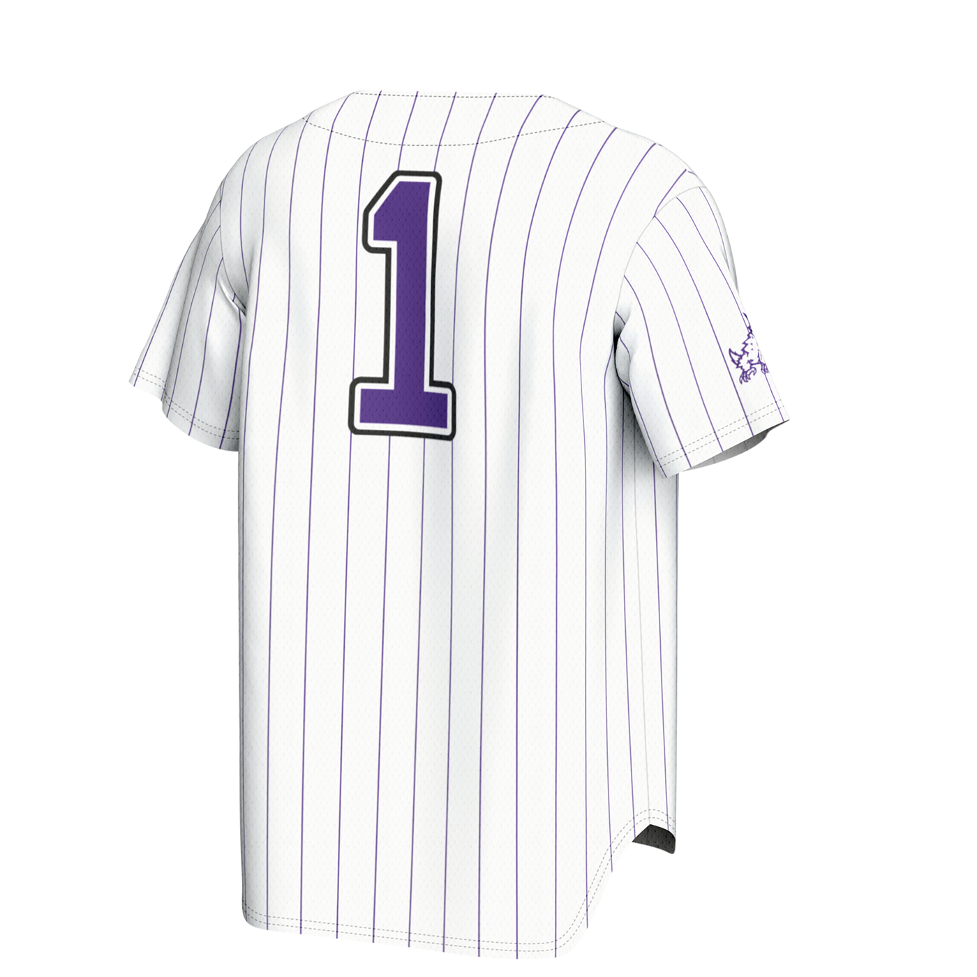 GameDay Greats White TCU Horned Frogs Lightweight Collegiate Baseball Fashion Jersey