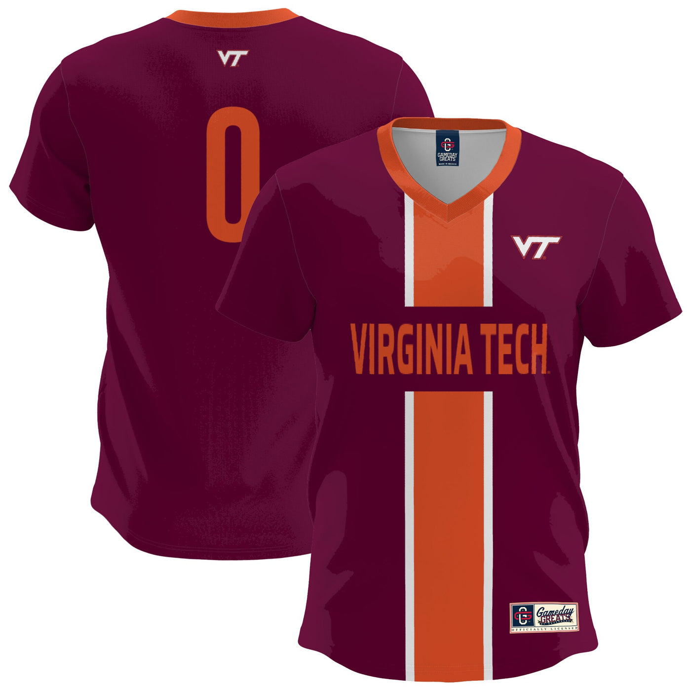 GameDay Greats Maroon Virginia Tech Hokies Lightweight Soccer Fashion Jersey