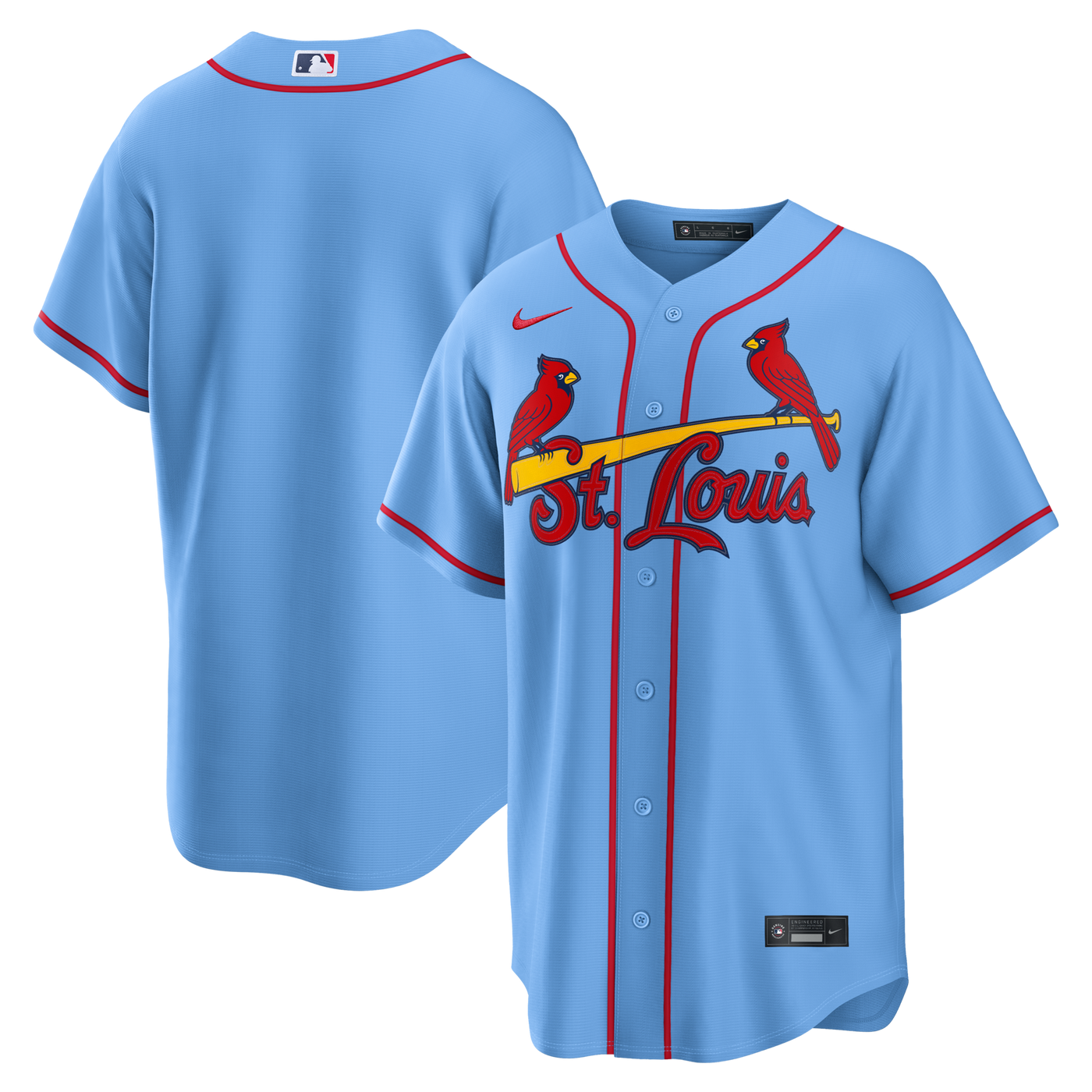 St. Louis Cardinals Nike Light Blue Alternate Replica Jersey
