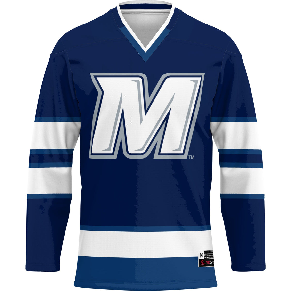 Monmouth Hawks GameDay Greats Hockey Jersey - Navy