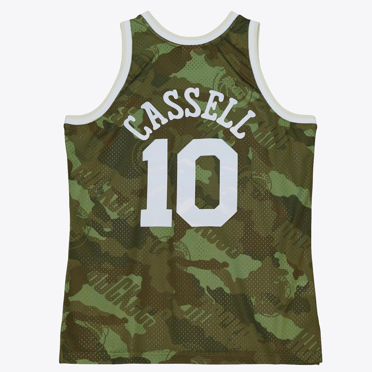 Houston Rockets Mitchell & Ness Sam Cassell 1993 Ghost Camo Swingman Jersey - Green