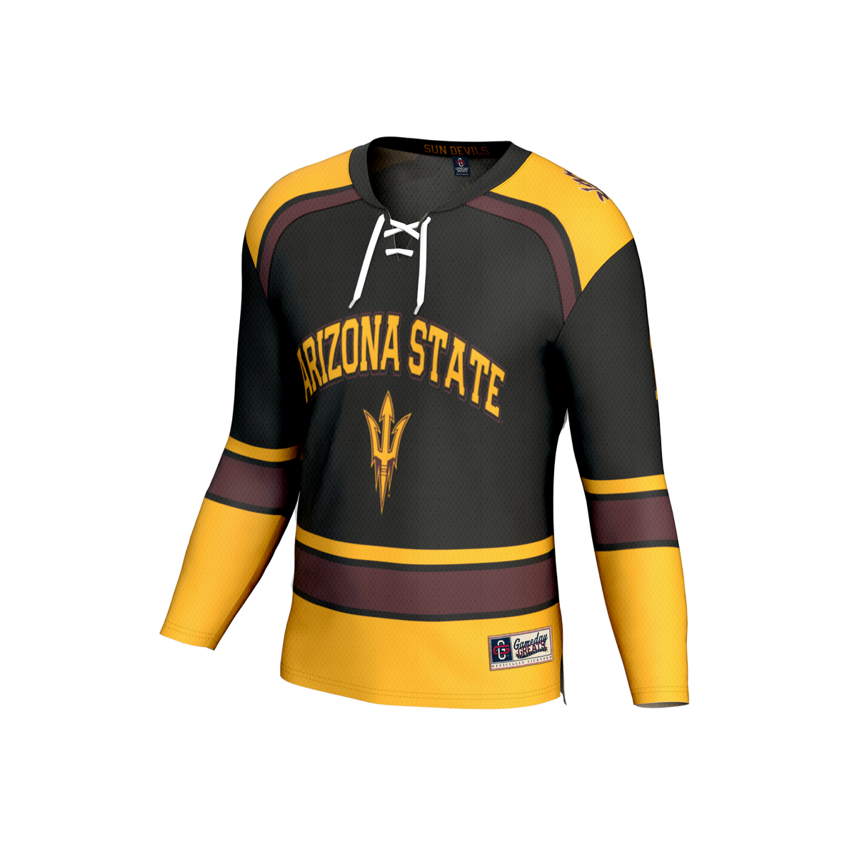 Arizona State Sun Devils GameDay Greats Lightweight Hockey Fashion Jersey - Black
