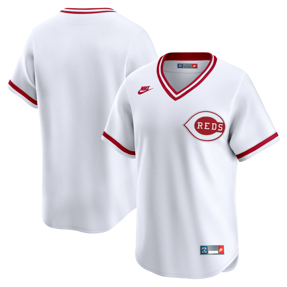 Cincinnati Reds White Cooperstown Collection Limited Jersey
