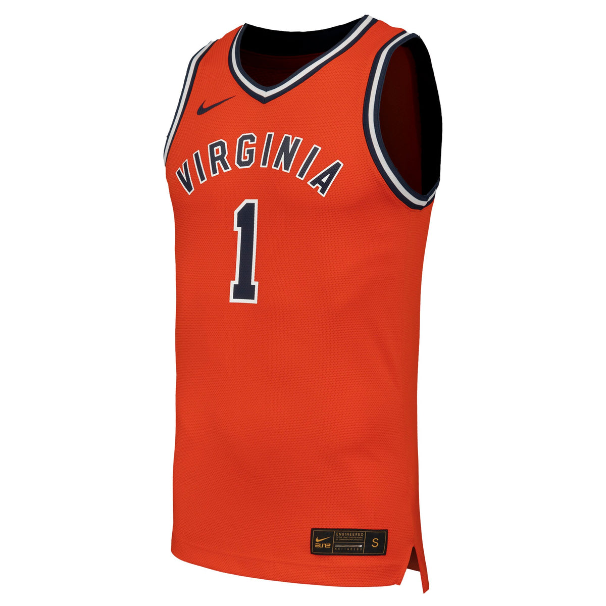 #1 Virginia Cavaliers Throwback Replica Basketball Jersey - Orange