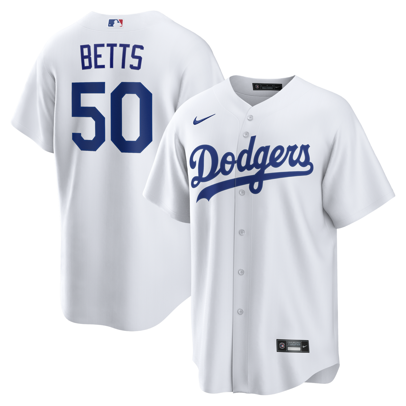 Los Angeles Dodgers Mookie Betts Nike White Home Replica Jersey