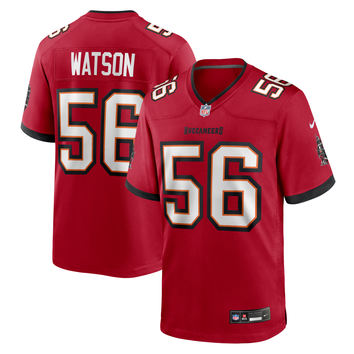 Tampa Bay Buccaneers Desmond Watson Red Team Game Jersey