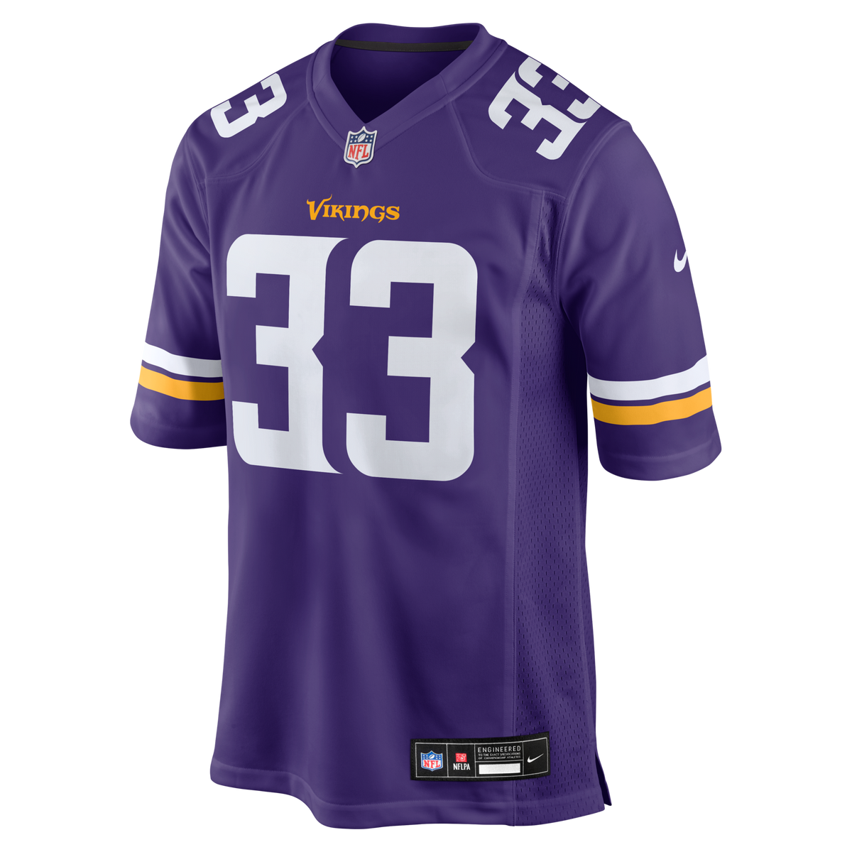 Minnesota Vikings Aaron Jones Purple Game Player Jersey
