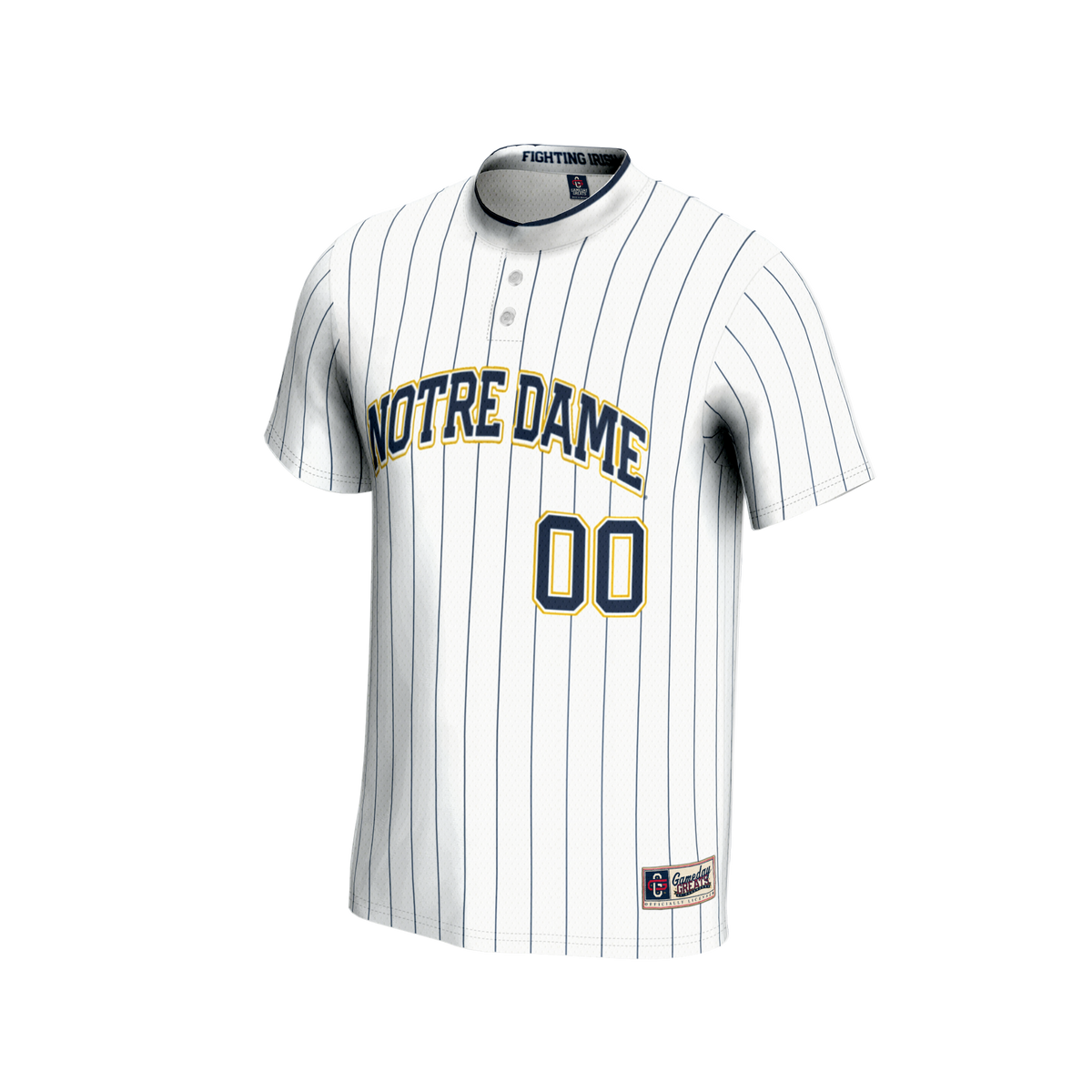 Notre Dame Fighting Irish GameDay Greats NIL Pick-A-Player Lightweight Softball Jersey - White