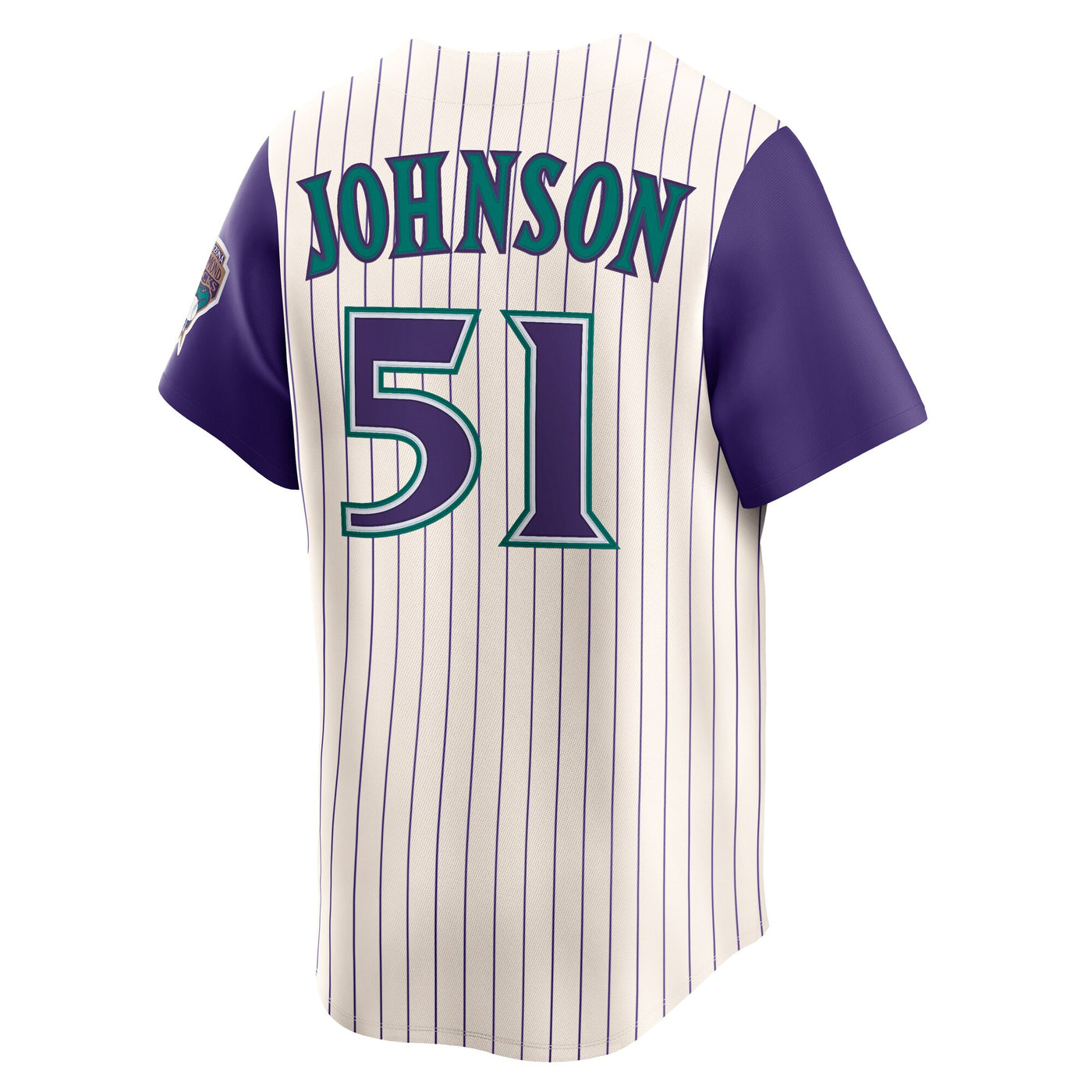 Arizona Diamondbacks Randy Johnson Nike Cream Throwback Cooperstown Collection Limited Jersey