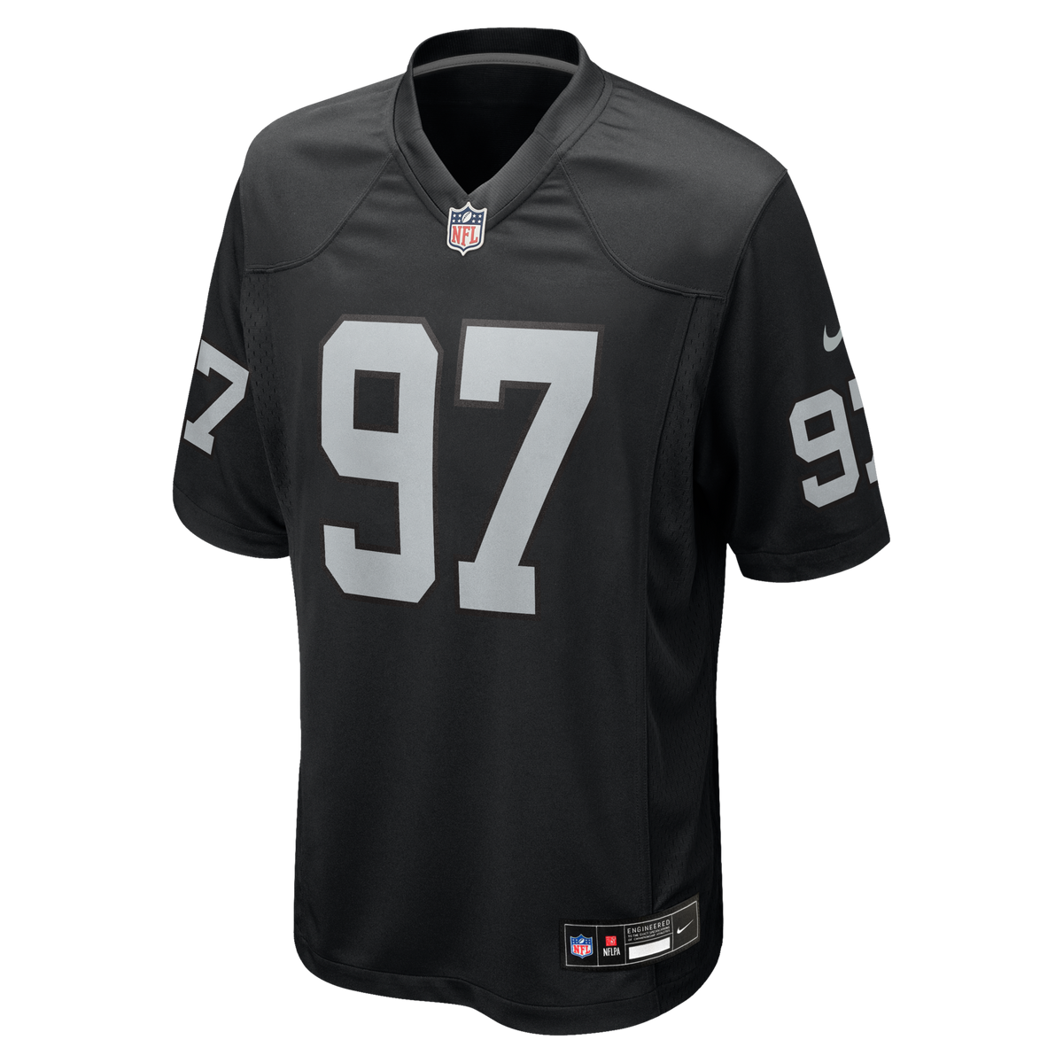 Las Vegas Raiders Tonka Hemingway Black Team Game Jersey