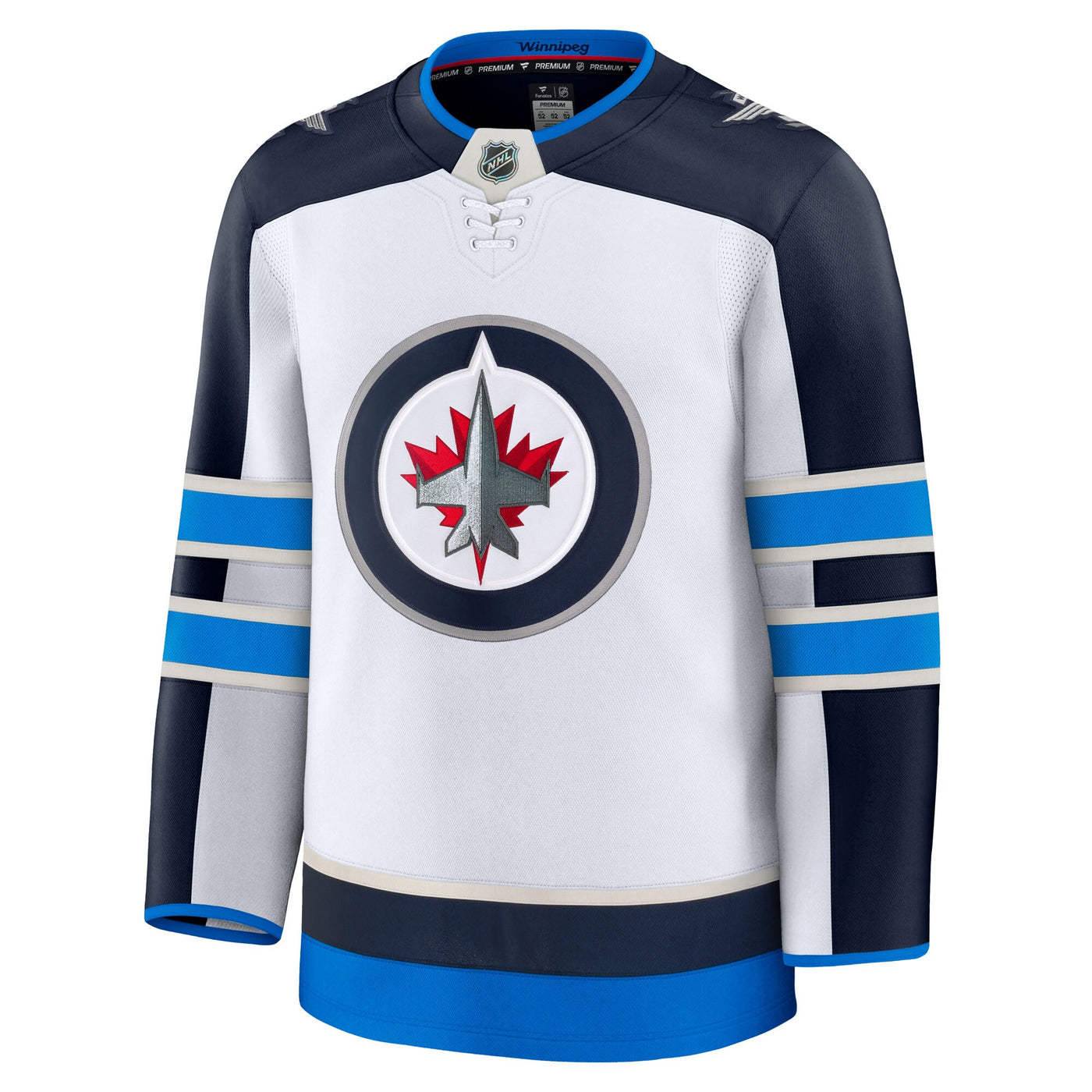 Winnipeg Jets Fanatics White Away Premium Jersey