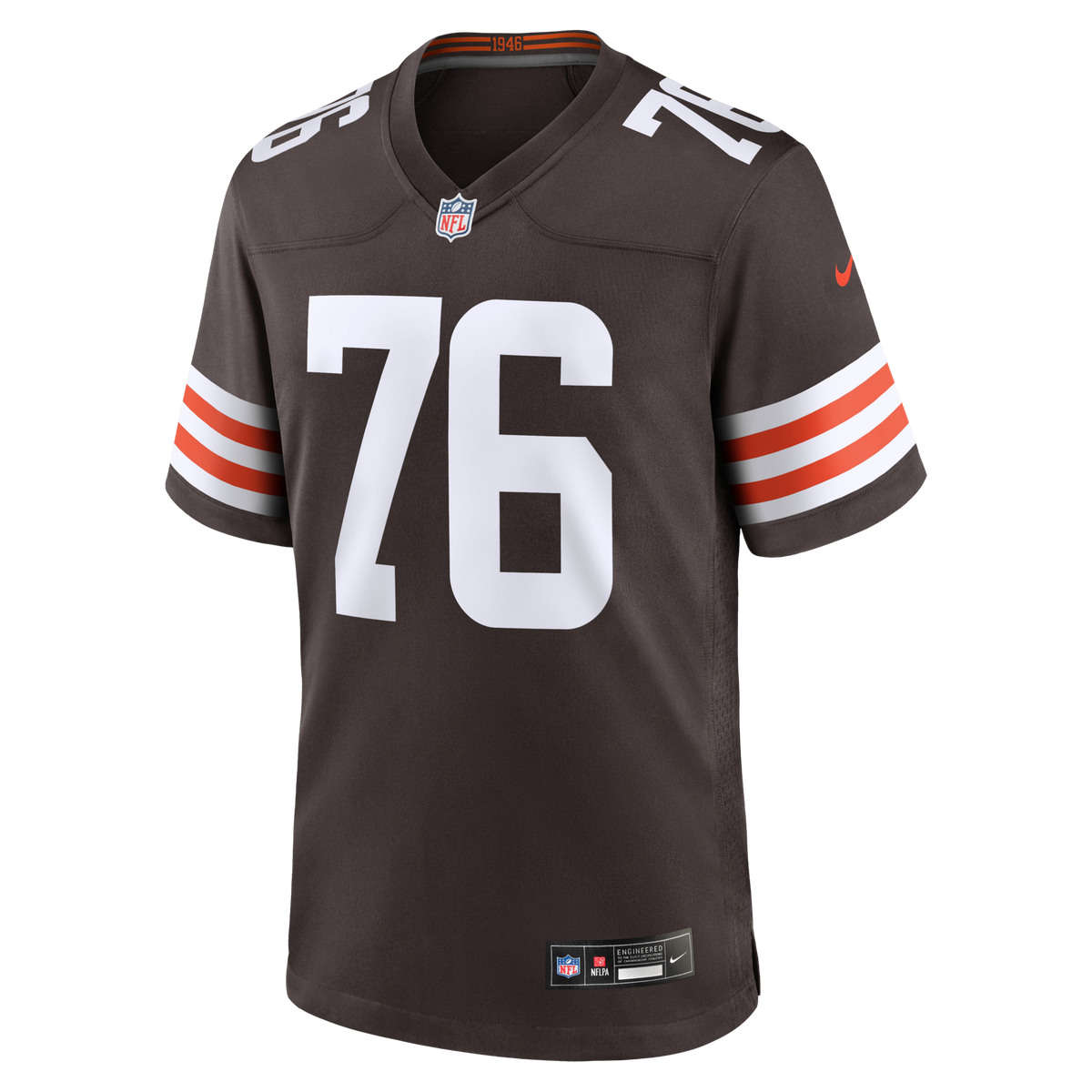 Cleveland Browns Lou Groza Brown Game Retired Player Jersey