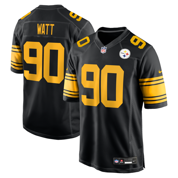 Pittsburgh Steelers T.J. Watt Nike Black Alternate Game Jersey