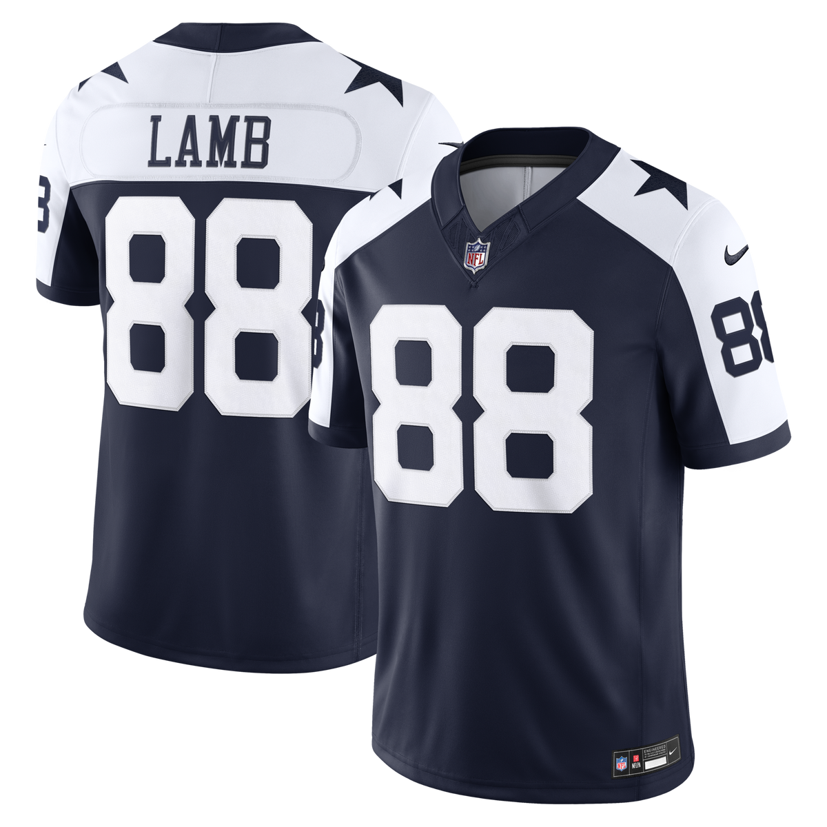 Dallas Cowboys CeeDee Lamb Navy Alternate Vapor F.U.S.E. Stitched Limited Jersey