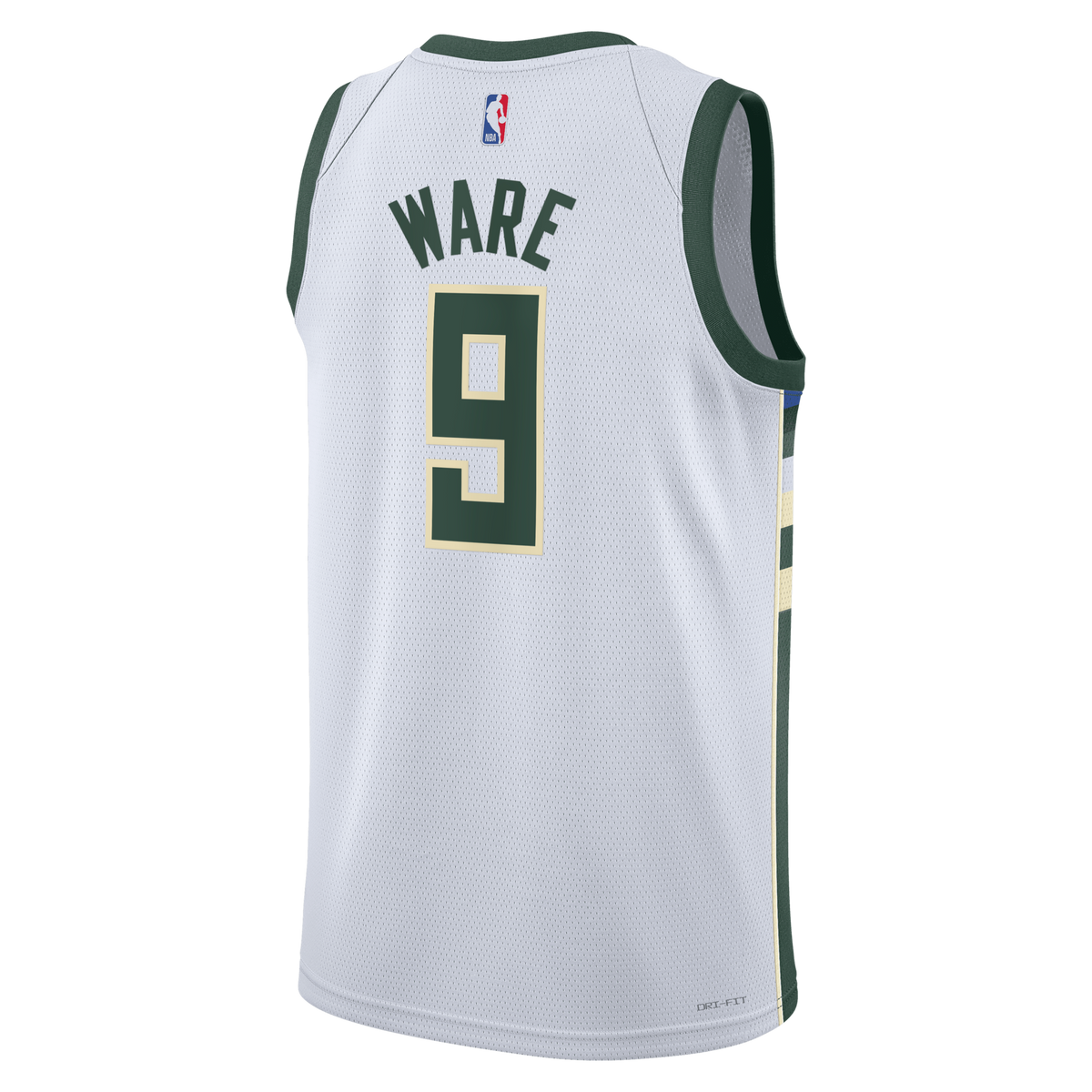 Milwaukee Bucks Association Edition Swingman Jersey - White - Kel'el Ware -