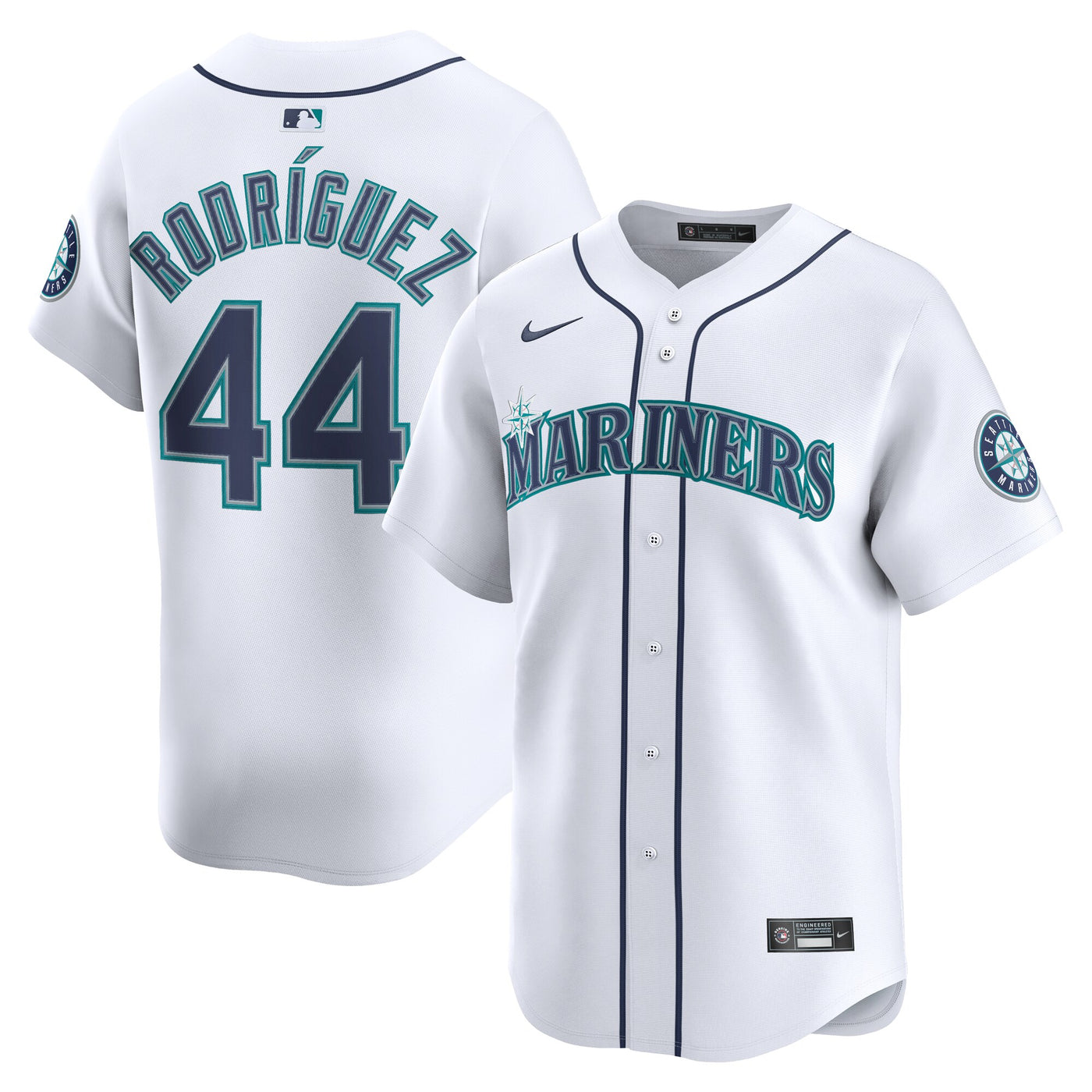 Seattle Mariners Julio Rodríguez Nike White Home Limited Player Jersey