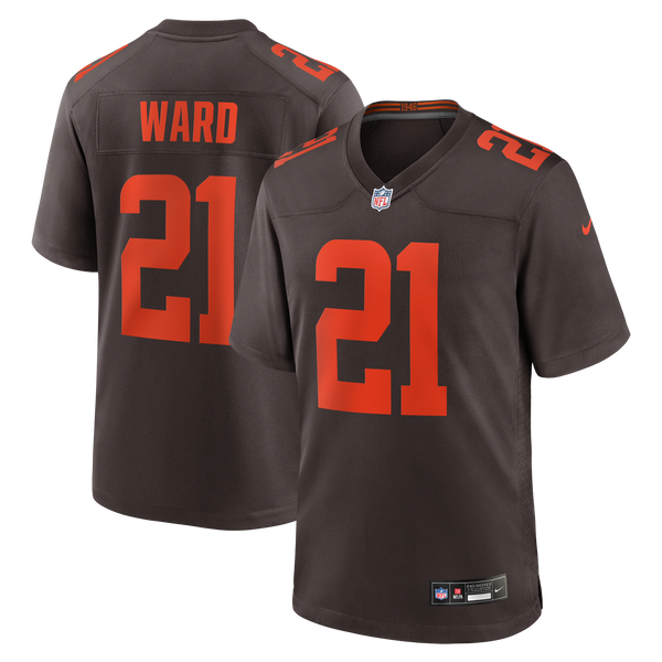 Cleveland Browns Denzel Ward Nike Brown Alpha Dawg Game Jersey