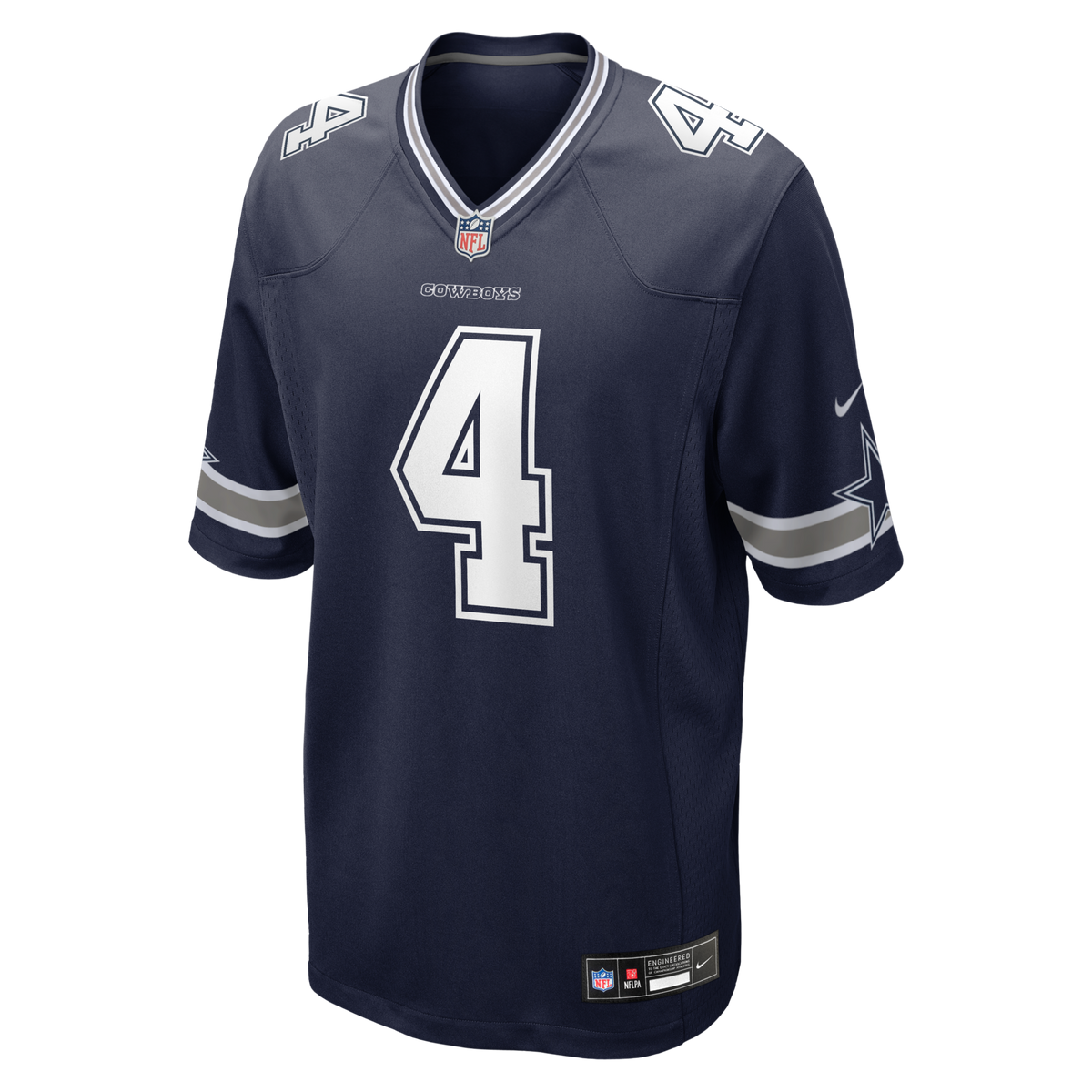 Dallas Cowboys Dak Prescott Navy Game Team Jersey