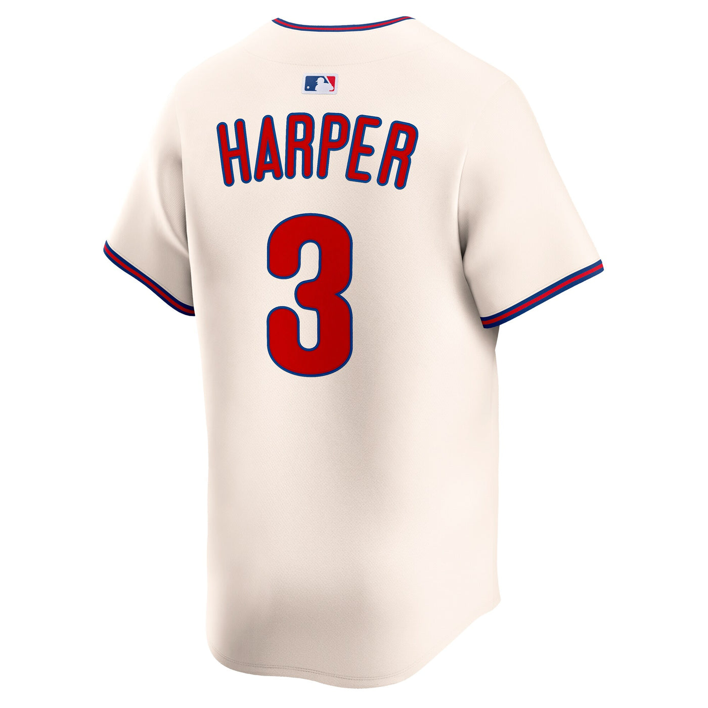 Philadelphia Phillies Bryce Harper Nike Cream Alternate Limited Jersey