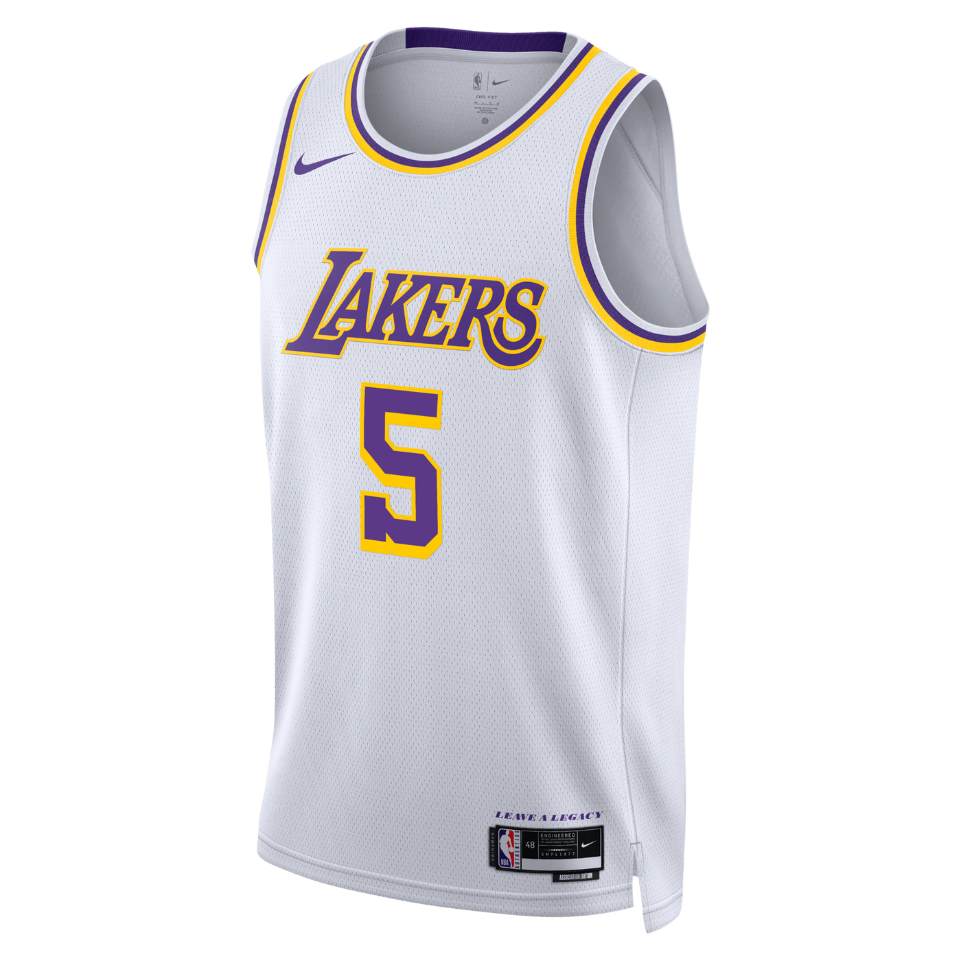 Los Angeles Lakers Nike Association Edition Edition Swingman Jersey - White - Quentin Grimes