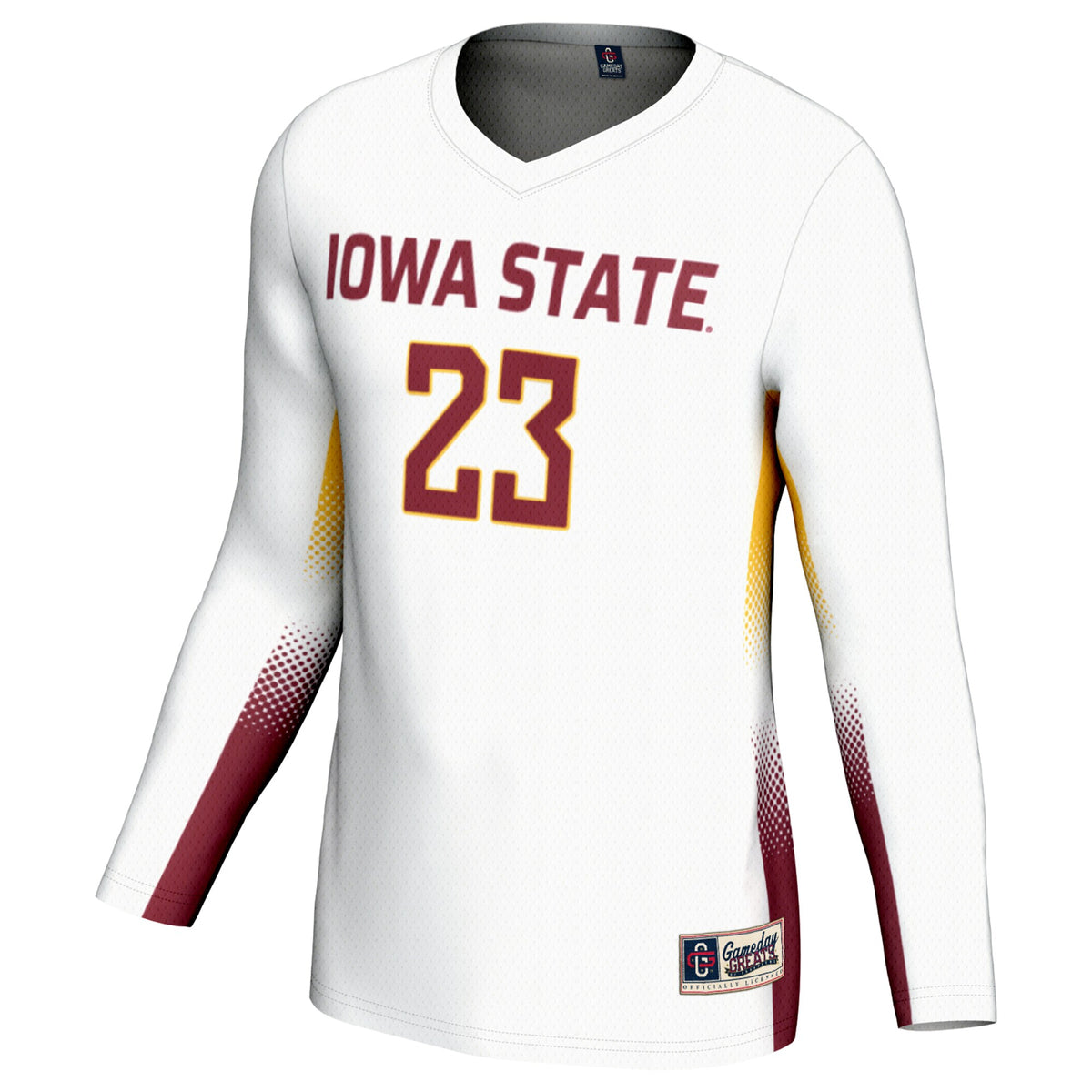 #1 Iowa State Cyclones GameDay Greats Lightweight Volleyball Jersey - White