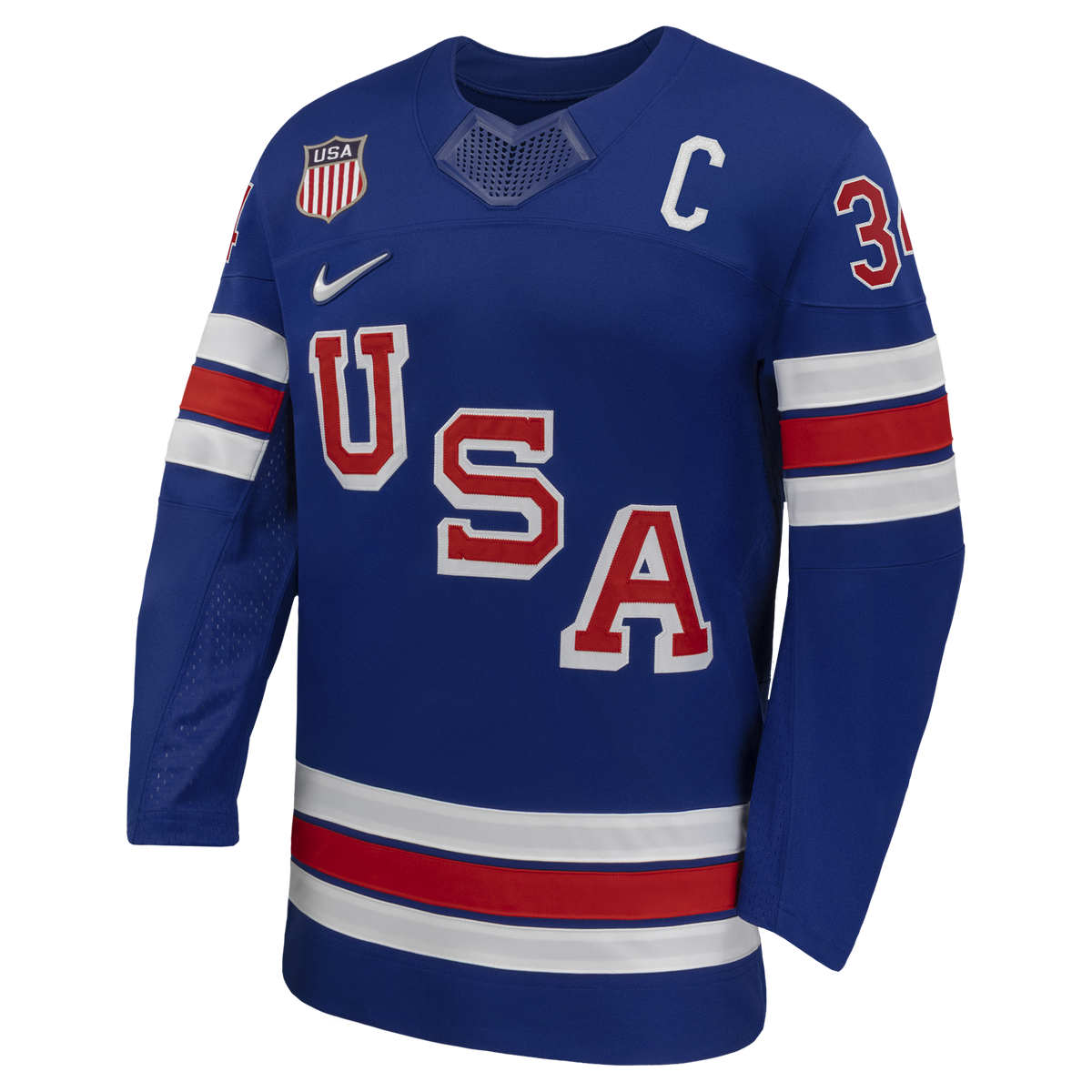 Auston Matthews Royal US Hockey 2026 Home Replica Jersey