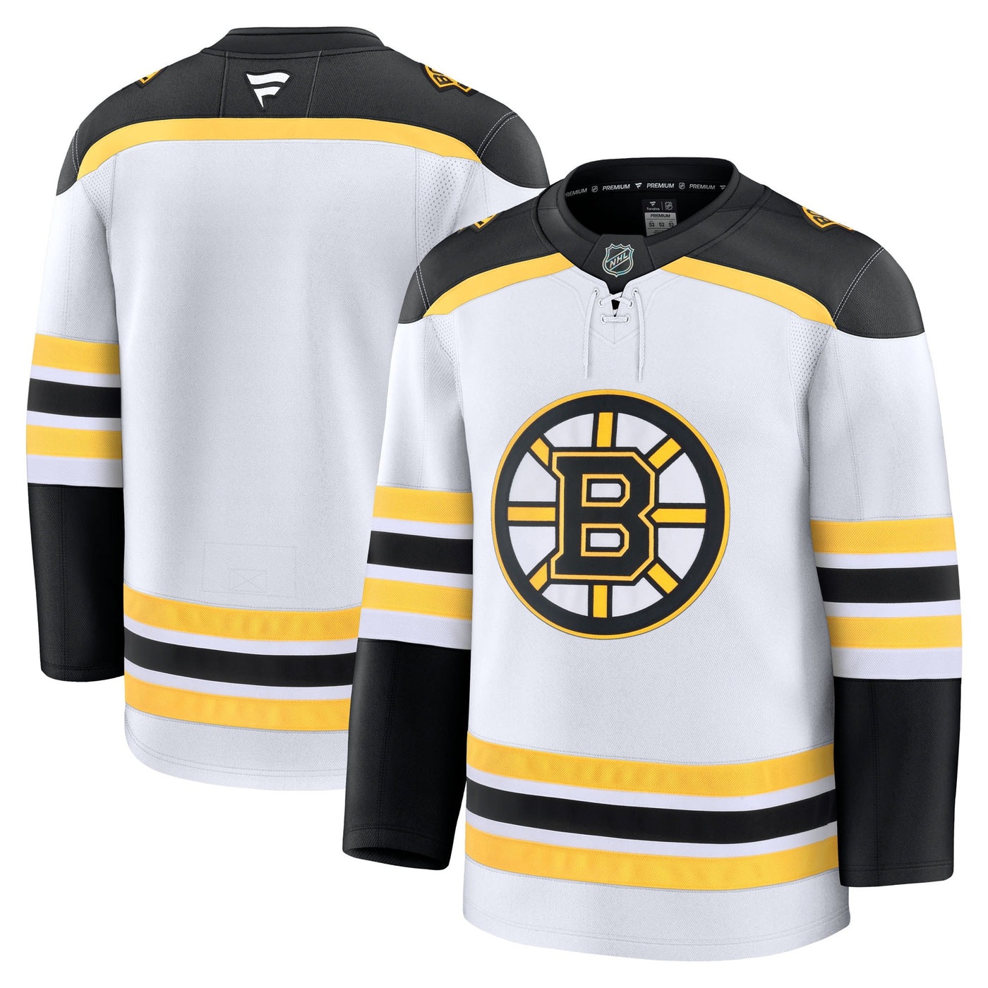 Boston Bruins Fanatics White Away Premium Jersey