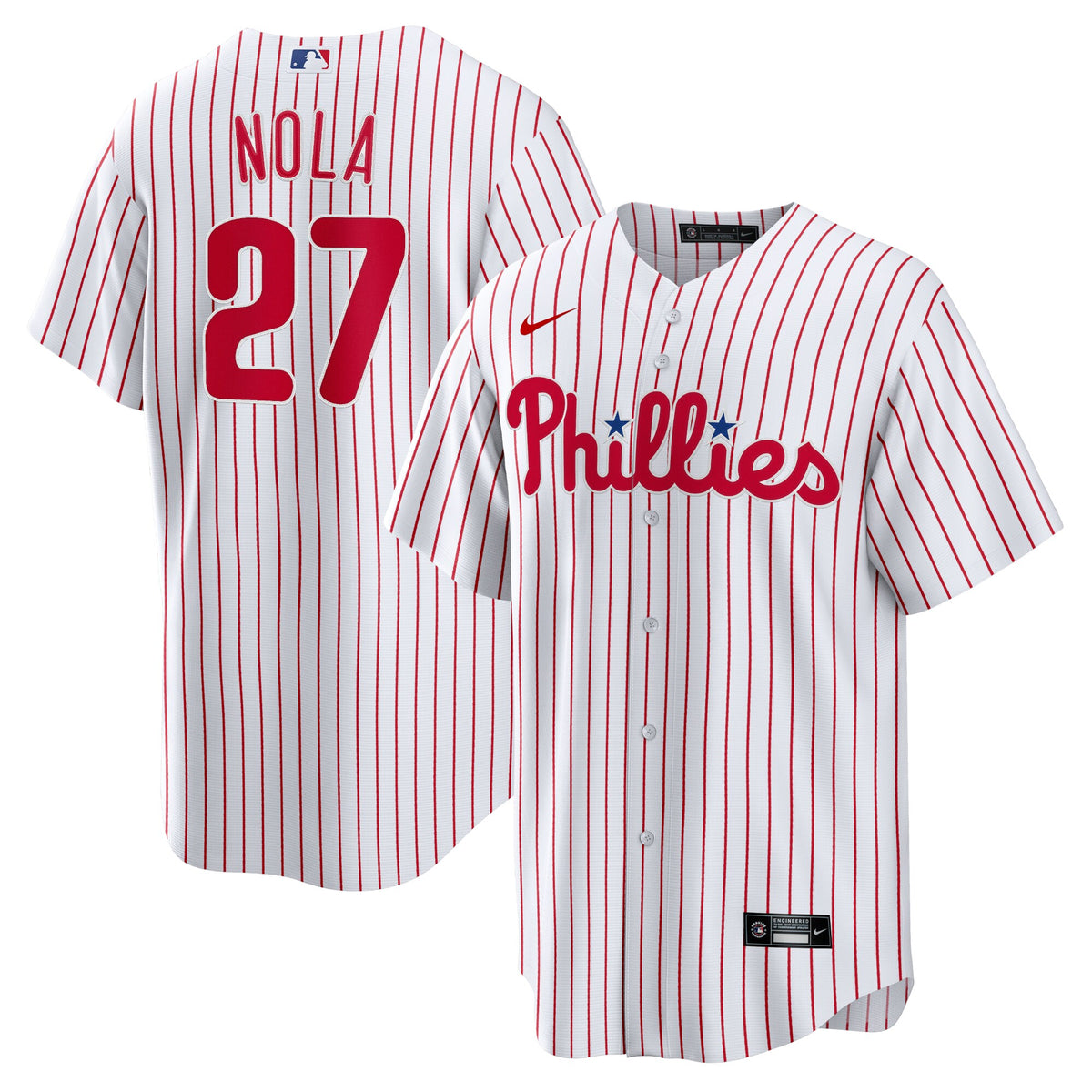 Philadelphia Phillies Aaron Nola White Home Replica Player Name Jersey