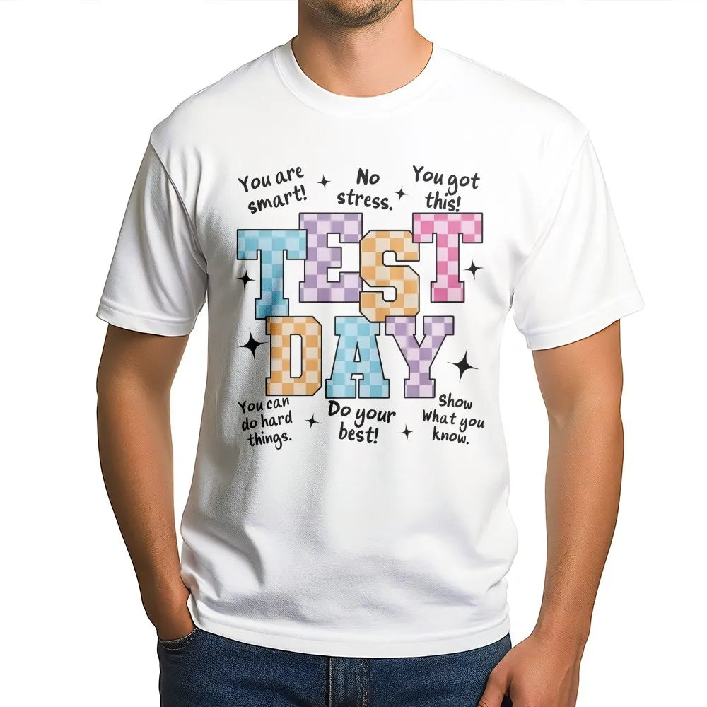 Test Day Sweatshirt | Retro Motivational Quote | Cozy Crewneck | Teacher Testing Week Gift