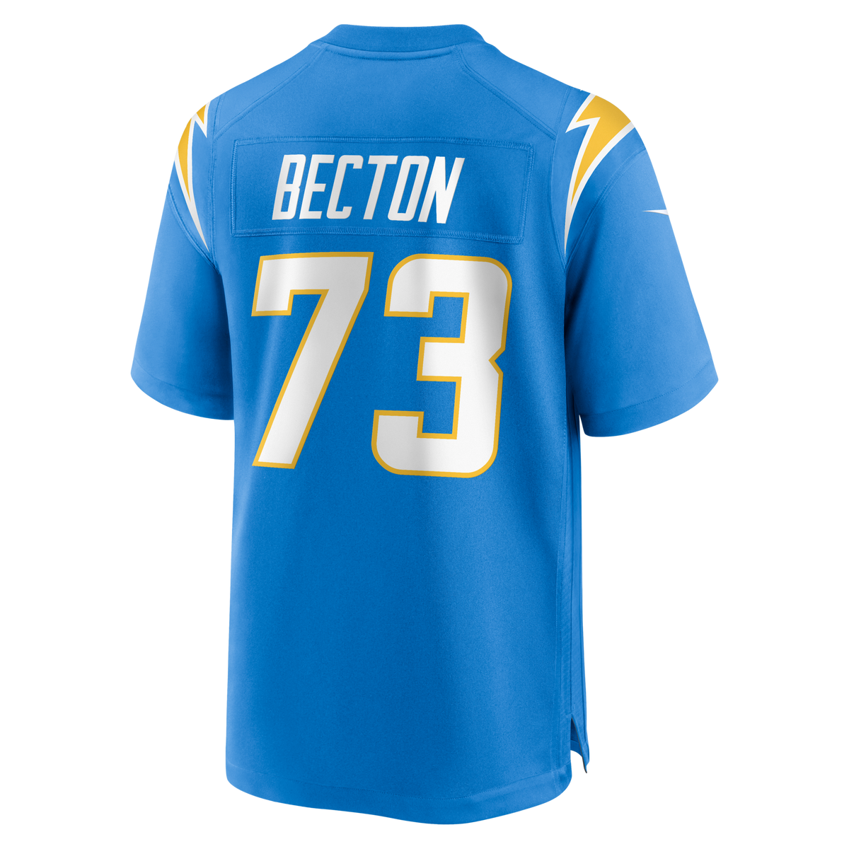 Los Angeles Chargers Mekhi Becton Powder Blue Team Game Jersey