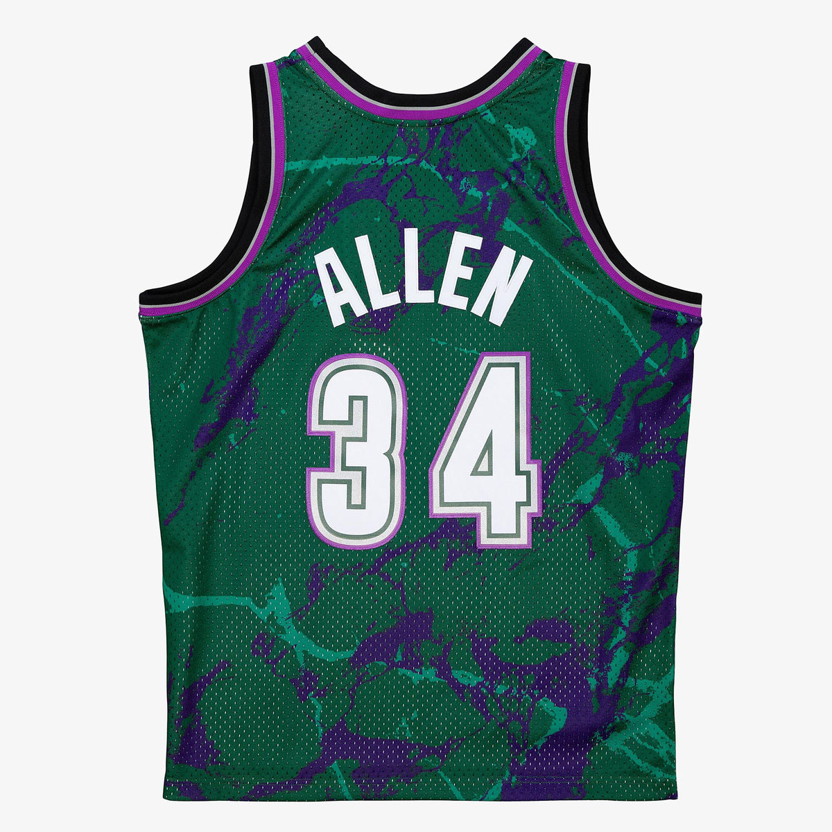 Milwaukee Bucks Mitchell & Ness Ray Allen 1996 Team Marble Swingman Jersey - Green