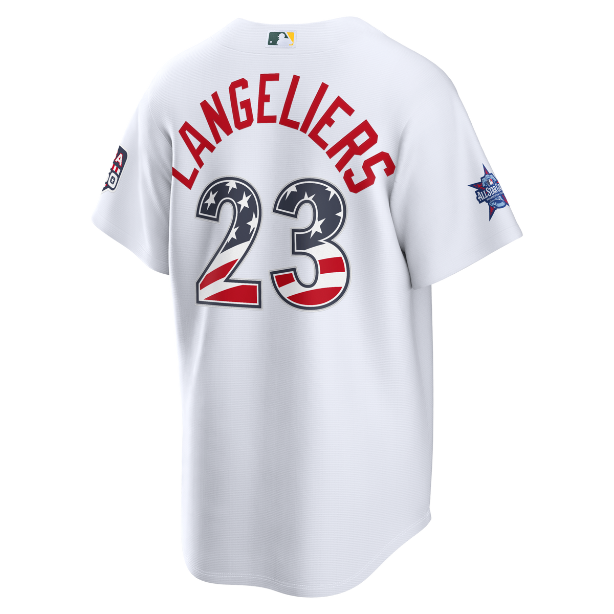 2026 All-Star Edition Stars & Stripes Athletics Shea Langeliers White Stadium Jersey