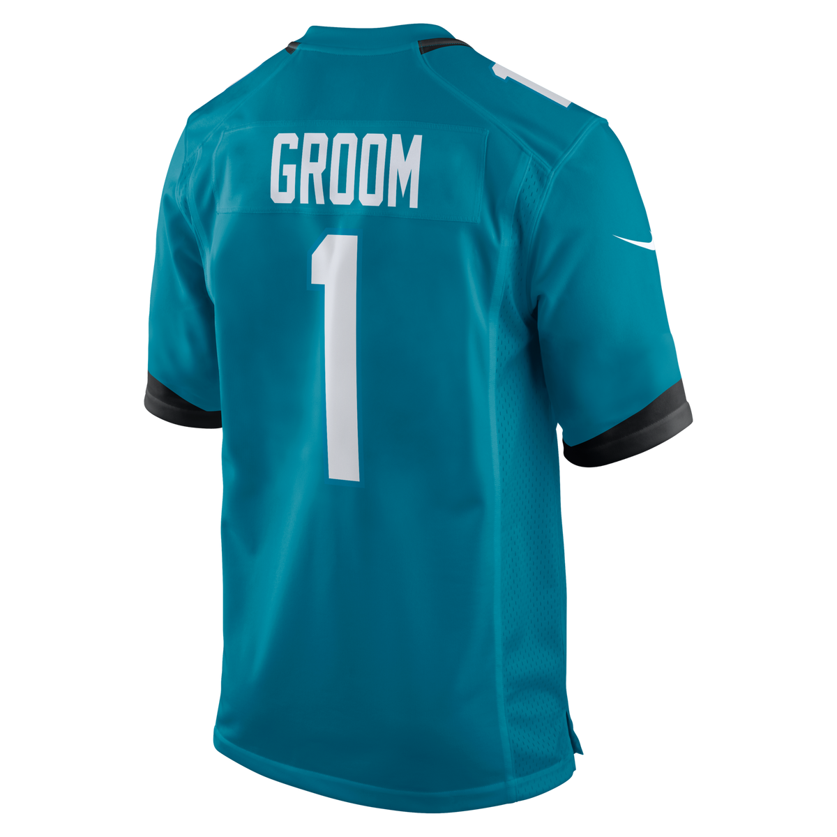 Jacksonville Jaguars Number 1 Groom Teal Game Jersey