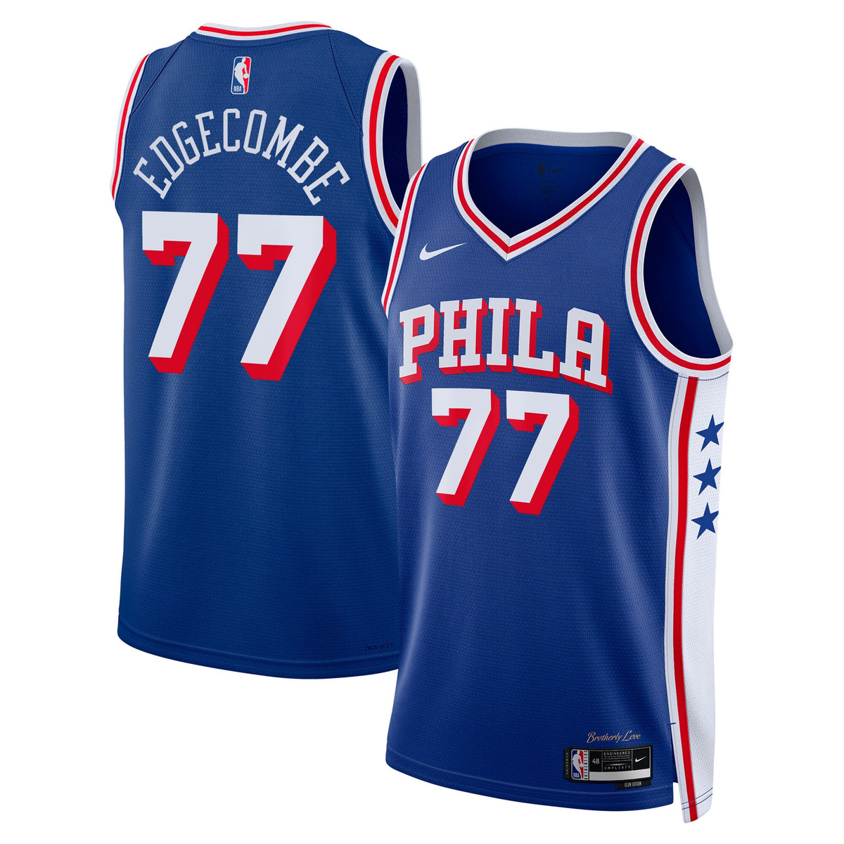 Philadelphia 76ers Icon Edition Swingman Jersey - Royal - VJ Edgecombe -