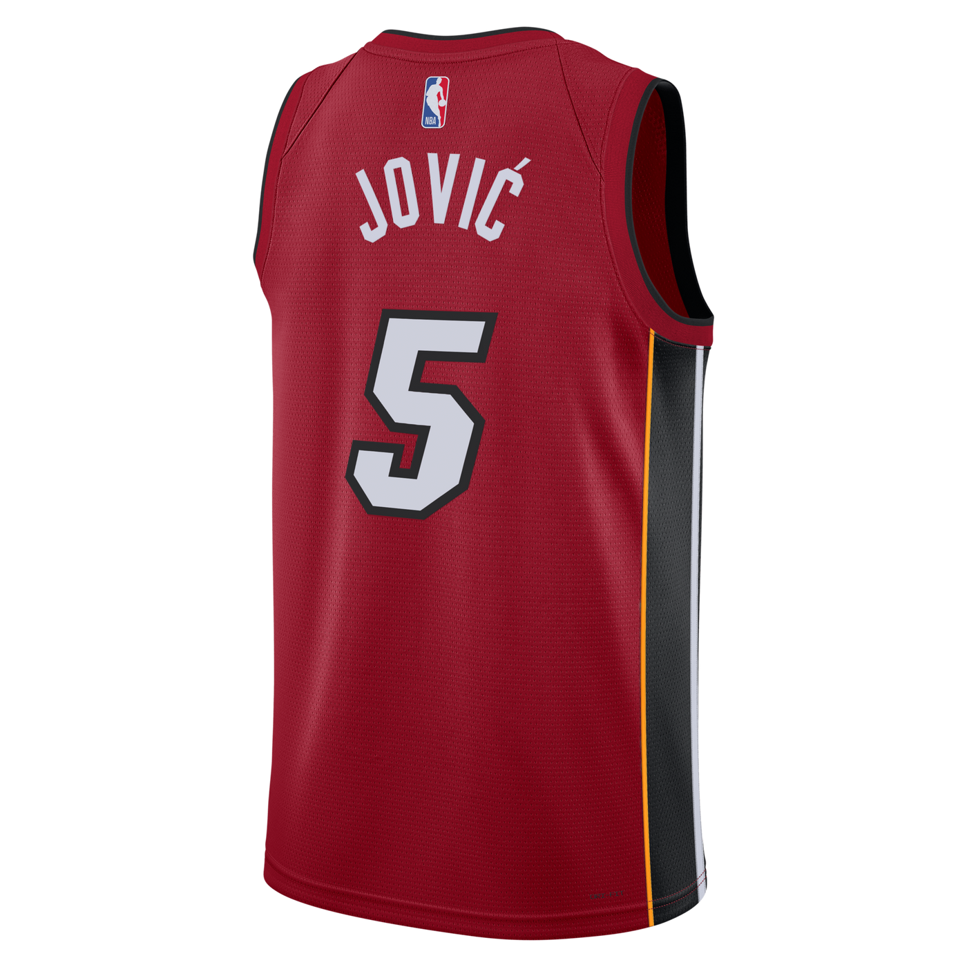 Miami Heat Jordan Brand Statement Edition Swingman Jersey - Red - Nikola Jović