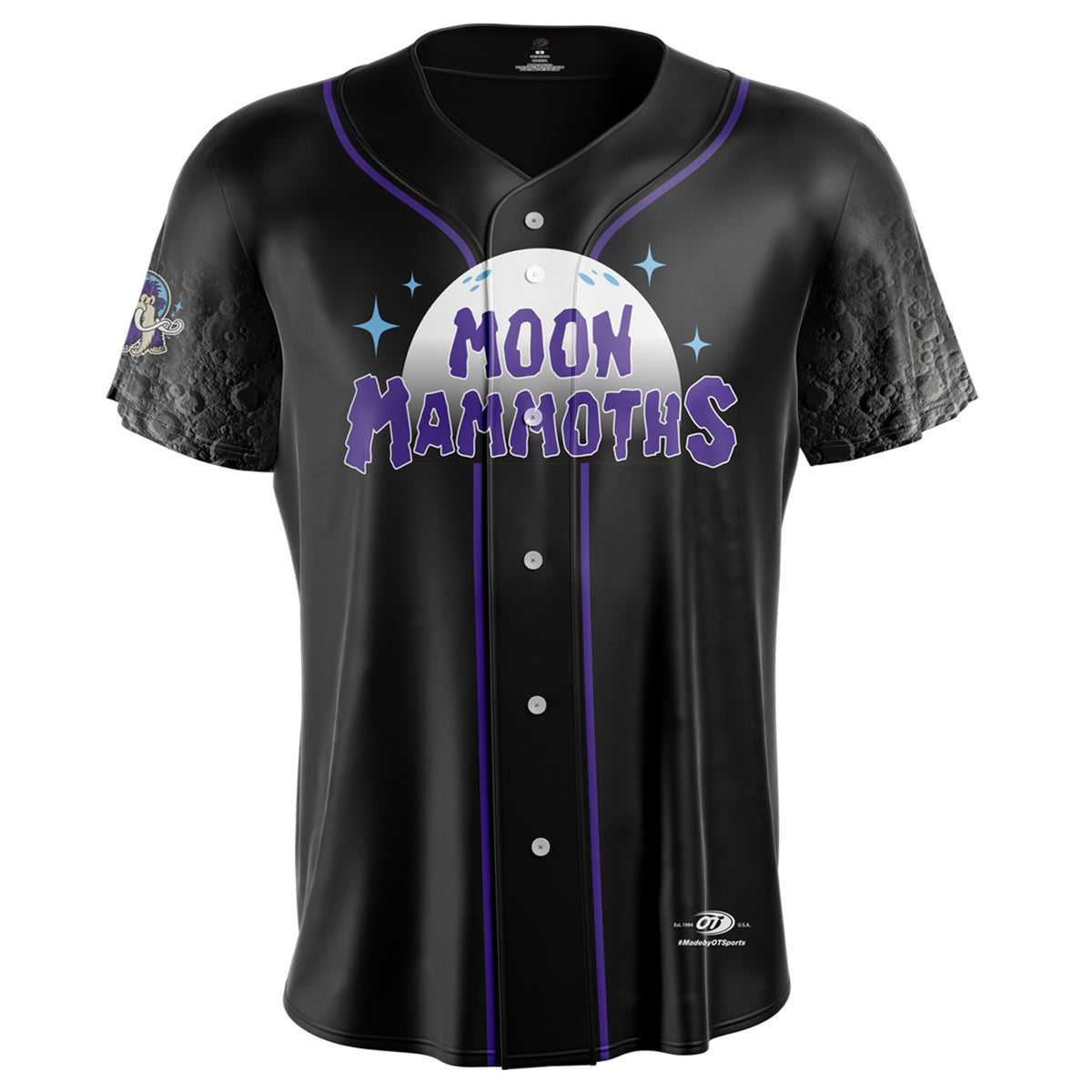 Erie SeaWolves Black Moon Mammoths Alternate Replica Jersey