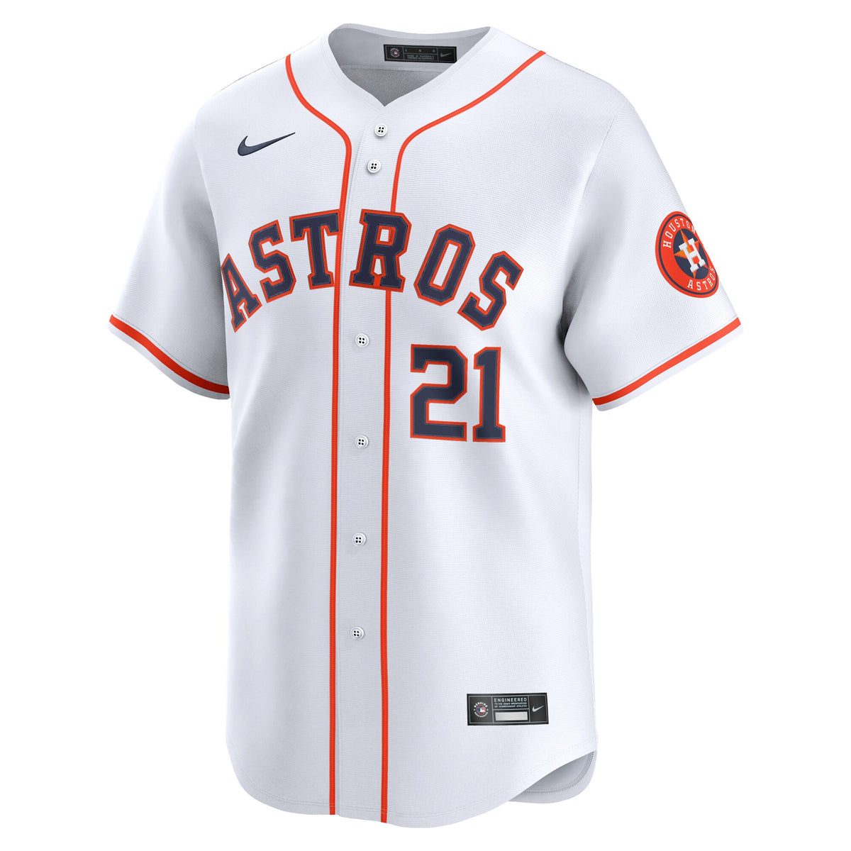 Houston Astros Yainer Diaz White Home Limited Player Jersey