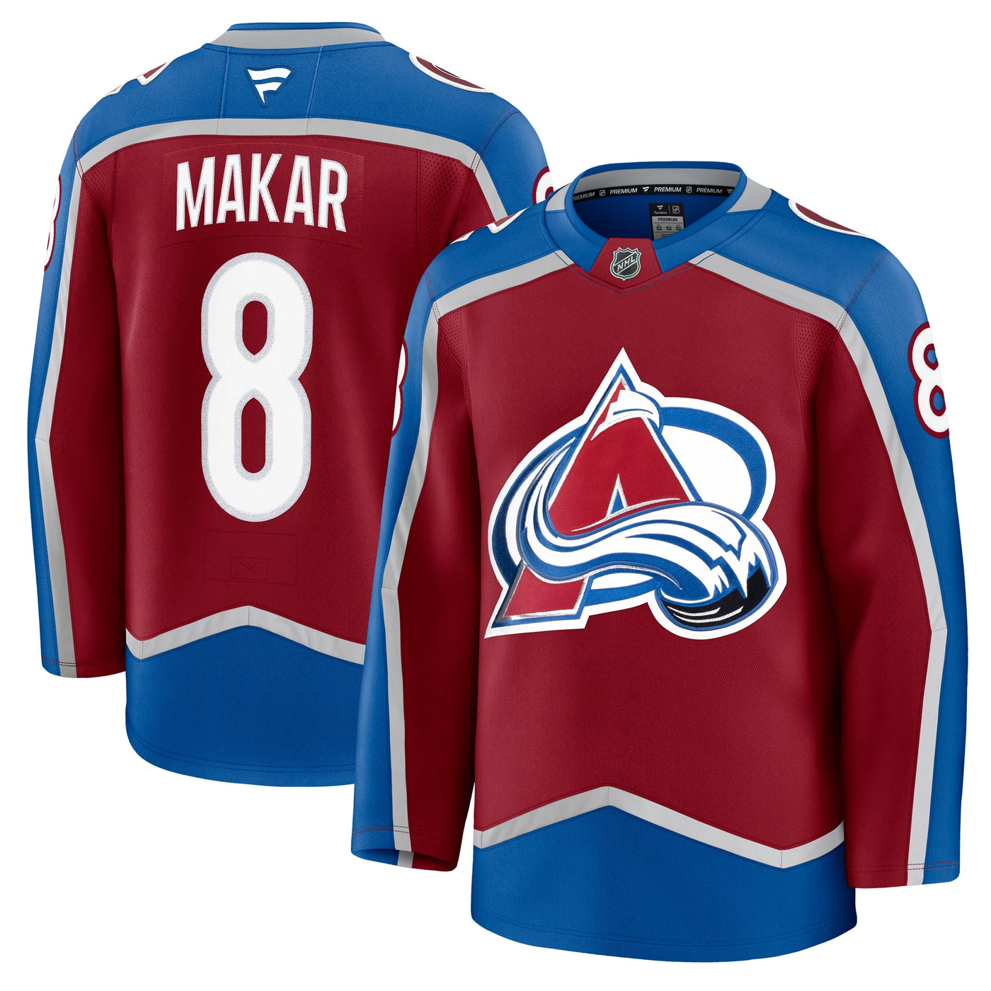Colorado Avalanche Cale Makar Fanatics Burgundy Home Premium Jersey