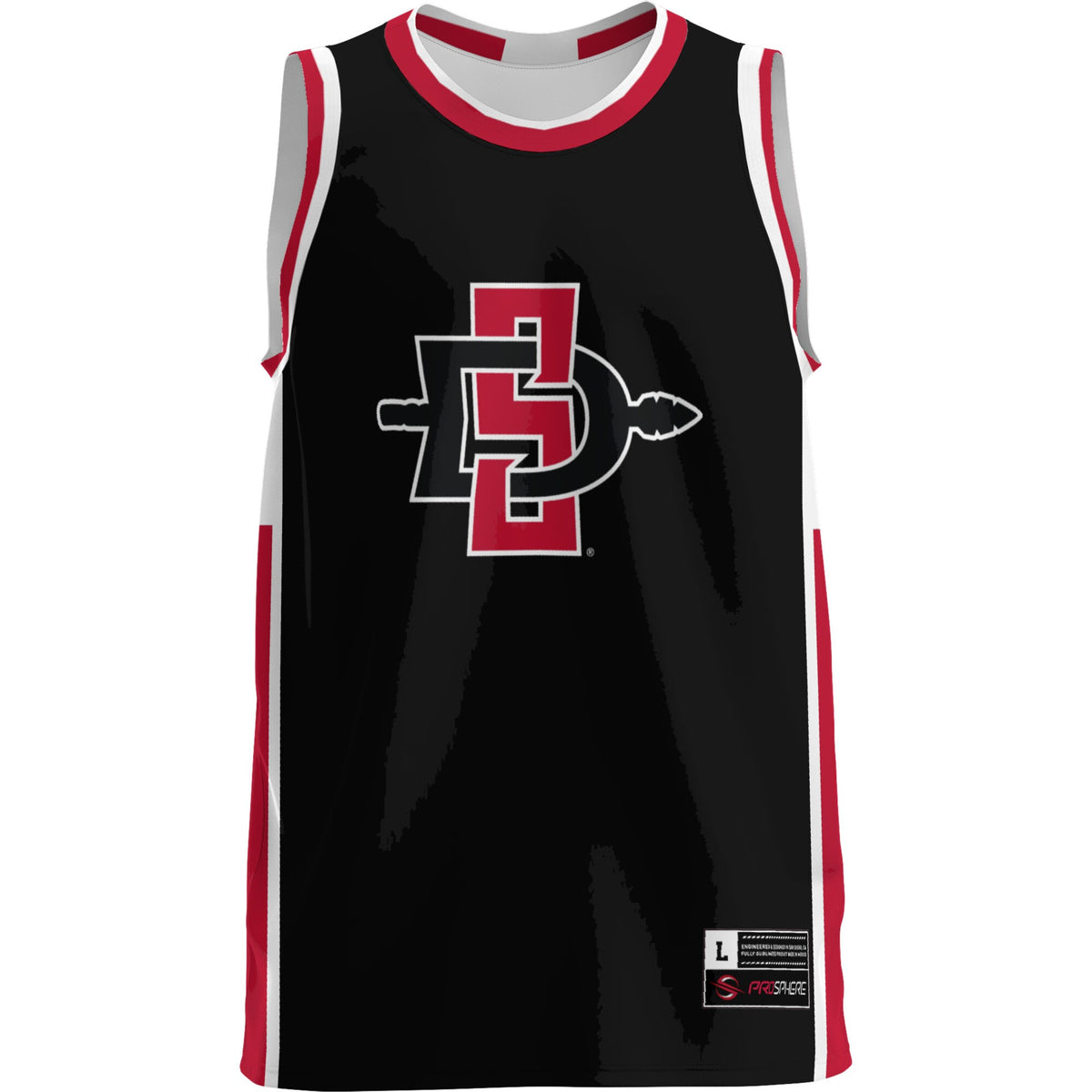 San Diego State Aztecs GameDay Greats Lightweight Basketball Jersey - Black