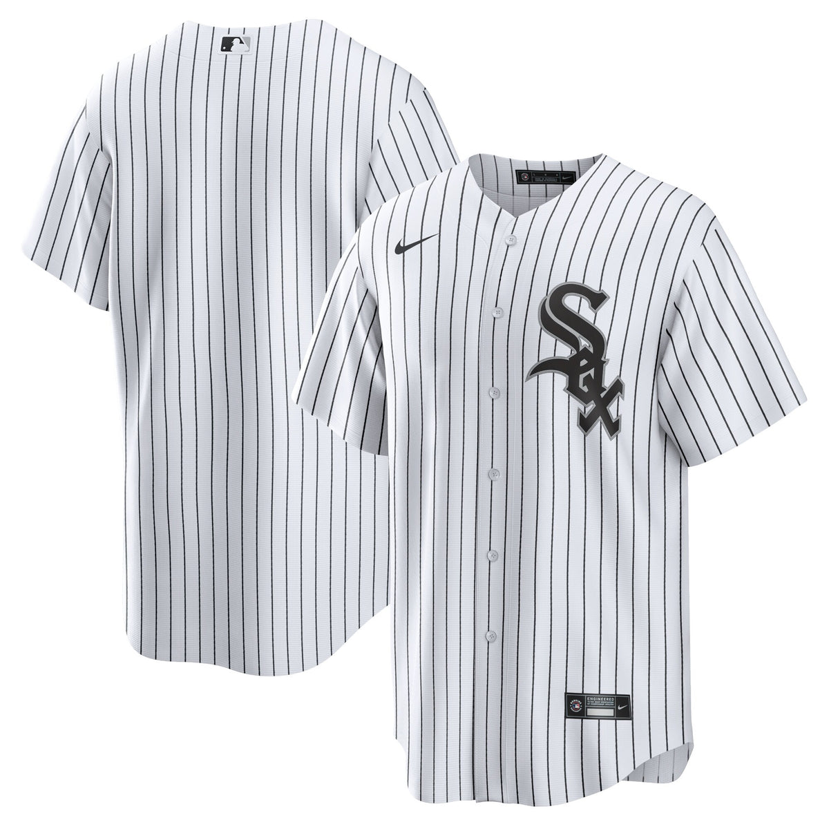 Chicago White Sox White Home Blank Replica Jersey