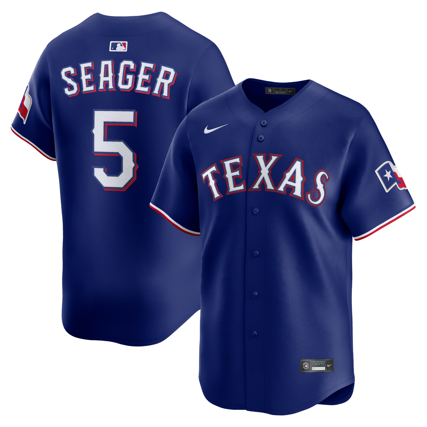 Texas Rangers Corey Seager Nike Royal Alternate 2 Limited Jersey