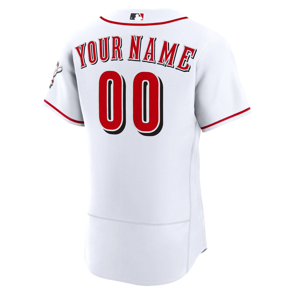 Cincinnati Reds White Home Authentic Custom Jersey
