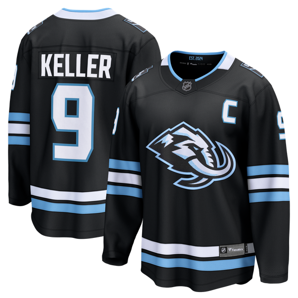 Utah Mammoth Clayton Keller Fanatics Black Home Breakaway Jersey