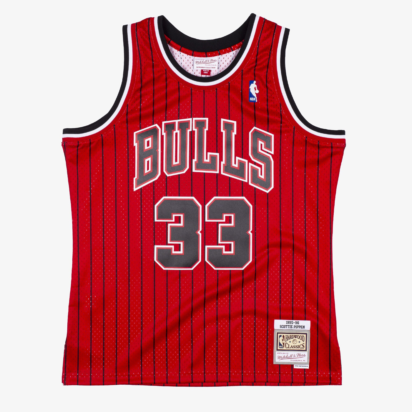 Chicago Bulls Mitchell & Ness Scottie Pippen 1995 Reload Swingman Authentic Jersey - Scarlet