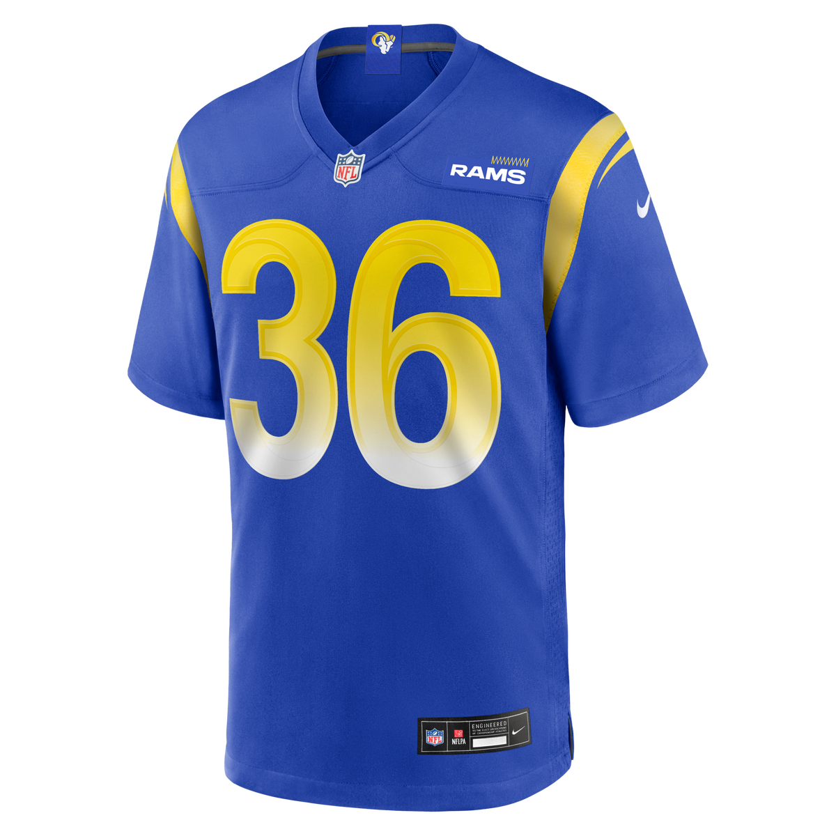Los Angeles Rams Charles Woods Royal Game Jersey