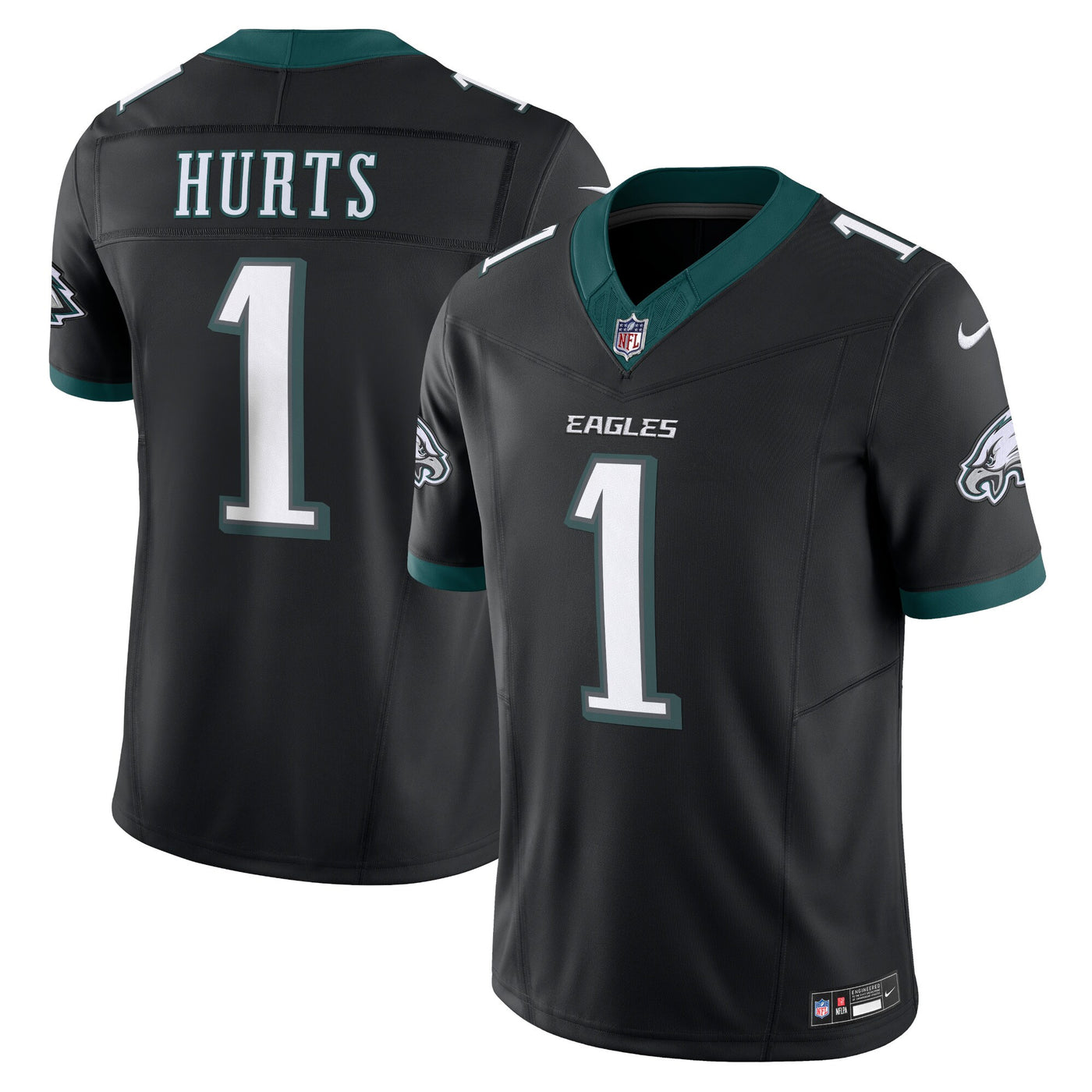 Philadelphia Eagles Jalen Hurts Nike Black Alternate Vapor F.U.S.E. Limited Jersey